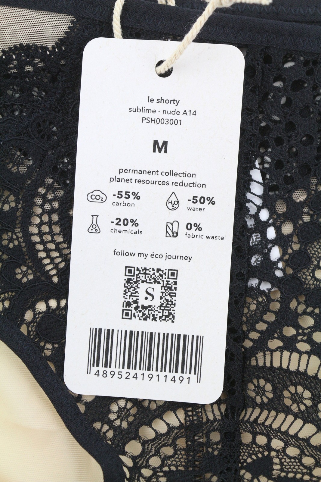 SCANDALE Le Shorty Sublime-Nude A14 Women’s Panties M Lace Tulle 3-Pack