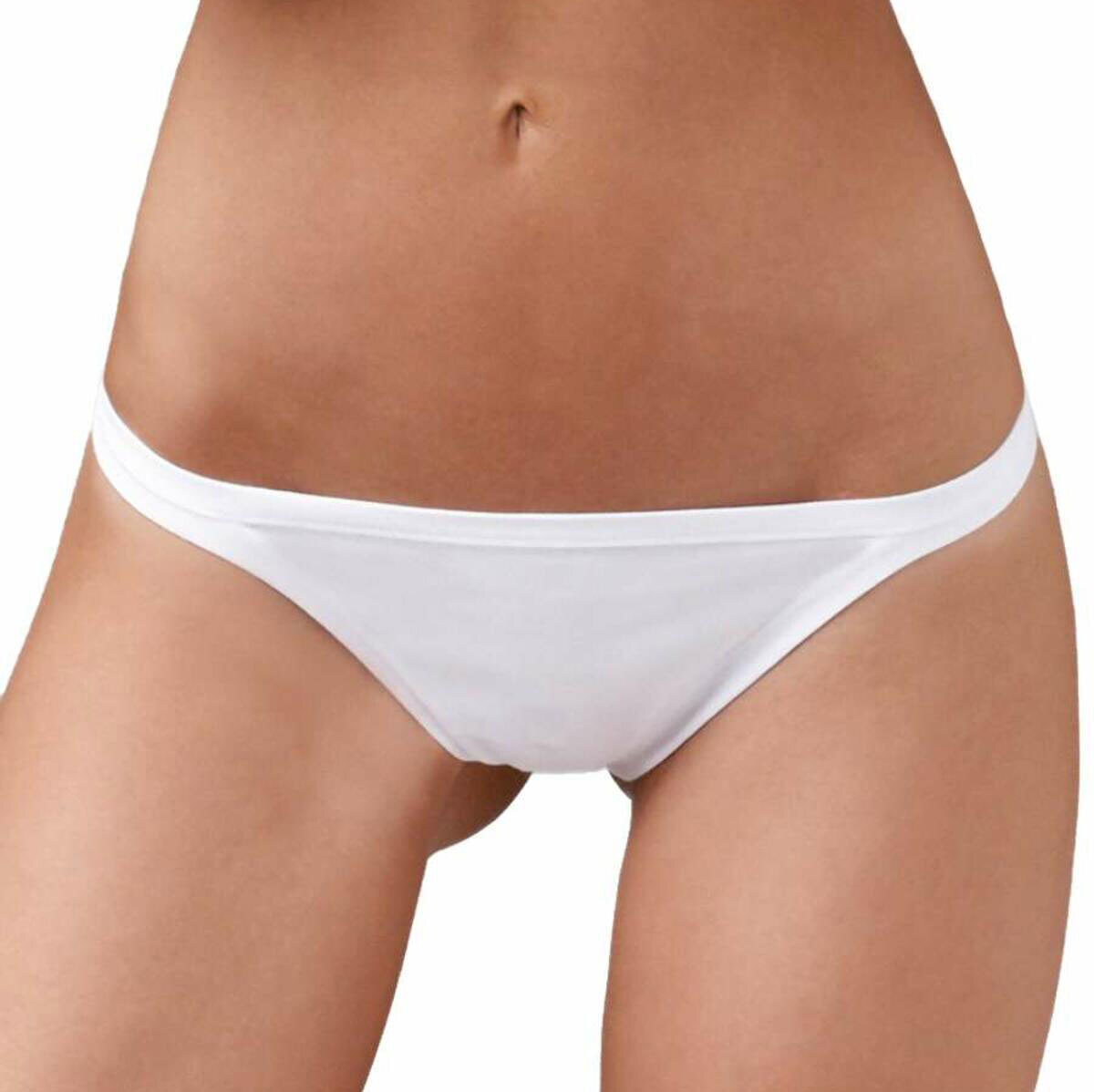 6 Women’s Thongs Emy No G-String In Lightweight Modal Cotton Low Waist Art 1656