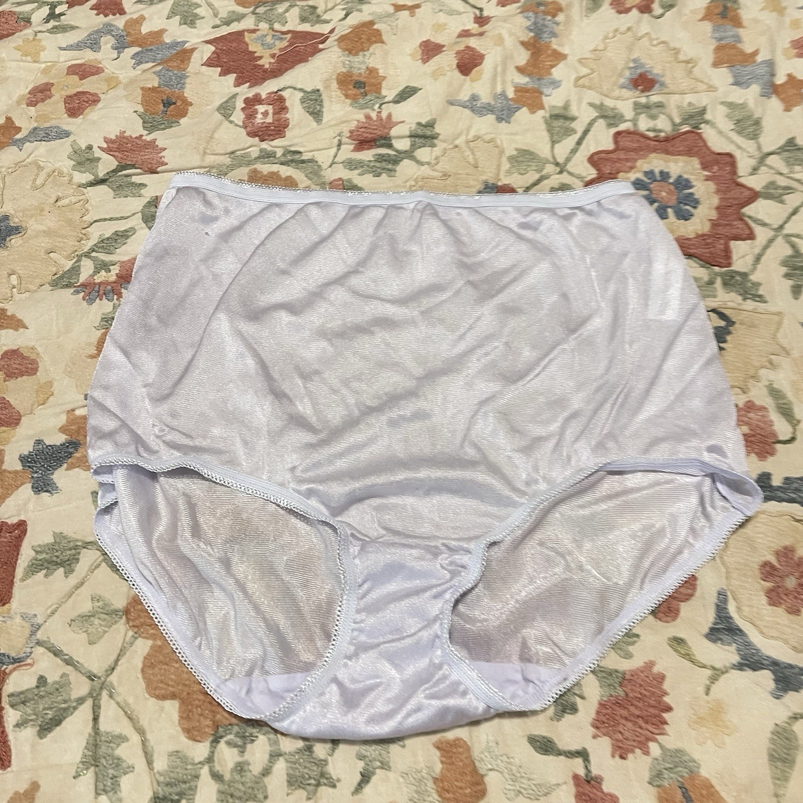 Underscore 3 Pack Womens L/7 Nylon Brief Panties Pastel Colors High Waist Sissy