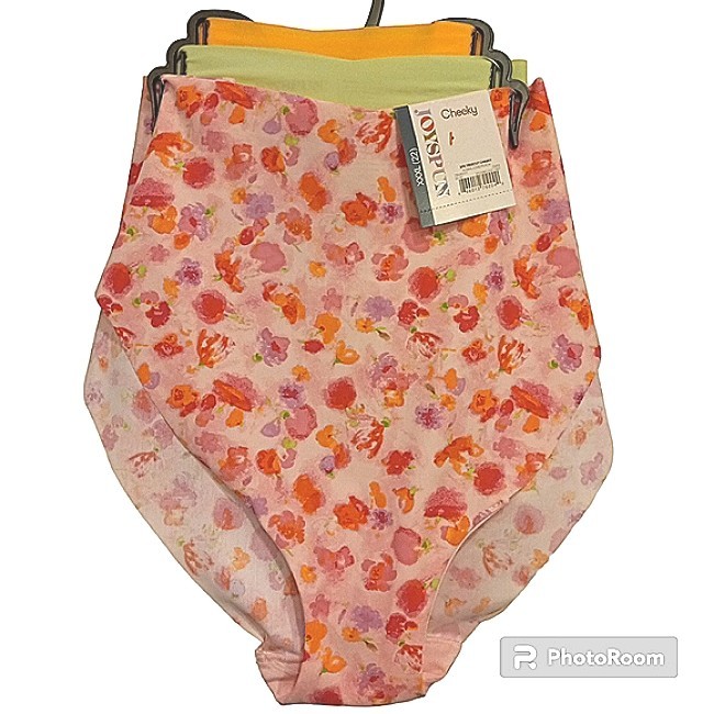 Women 3X New No Lines Cheeky Panty 3-Pack Soft Ice Cooling Flirty Stretchy Boho