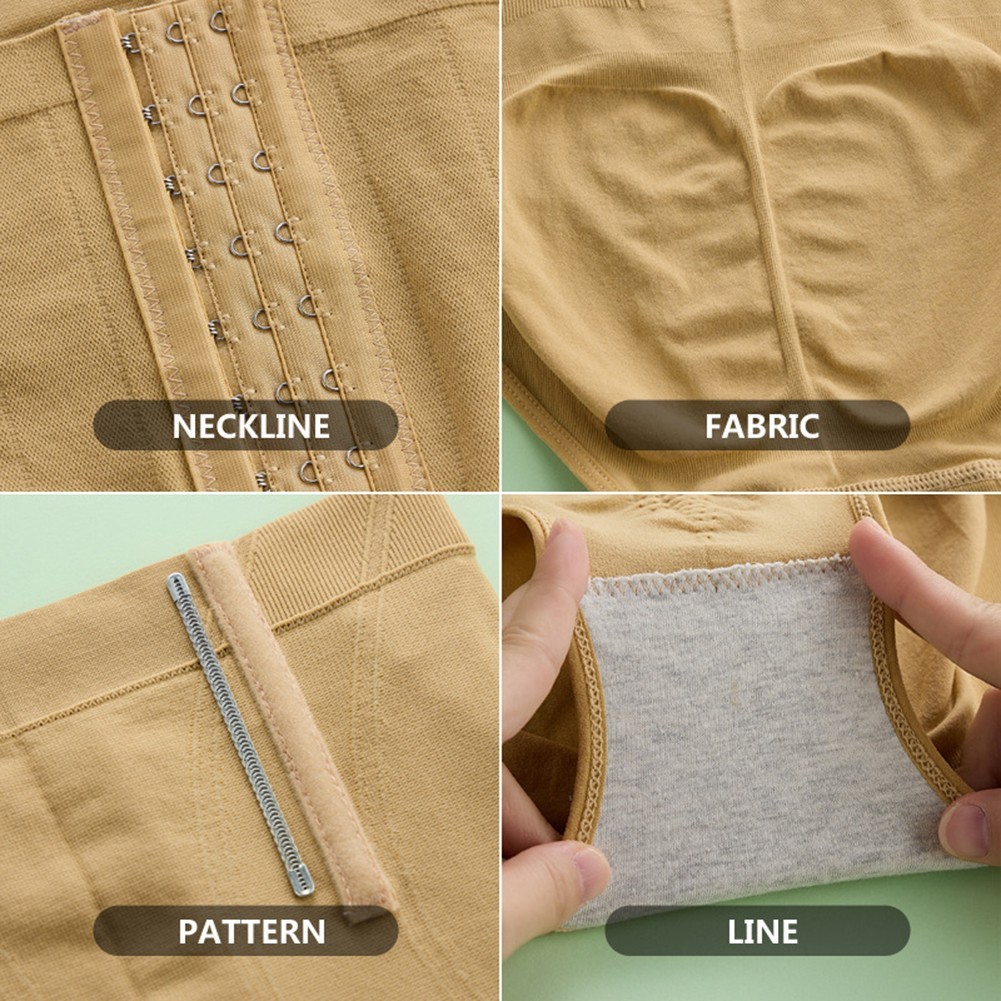 Postpartum Hip for lifting Panties with Nine Breasted High Waist for Women