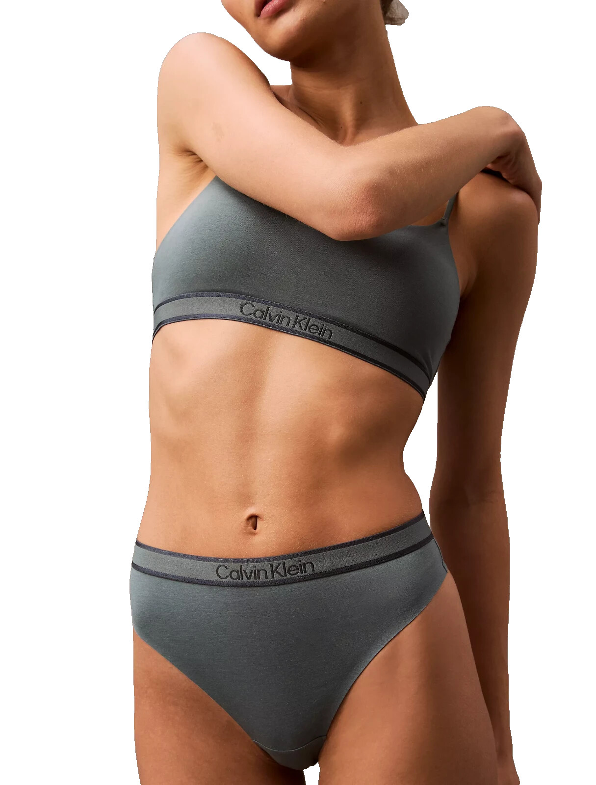 *$$Calvin Klein WOMEN’s (X-LARGE) Tonal Logo Thong QF7954-030 Odor Resistant