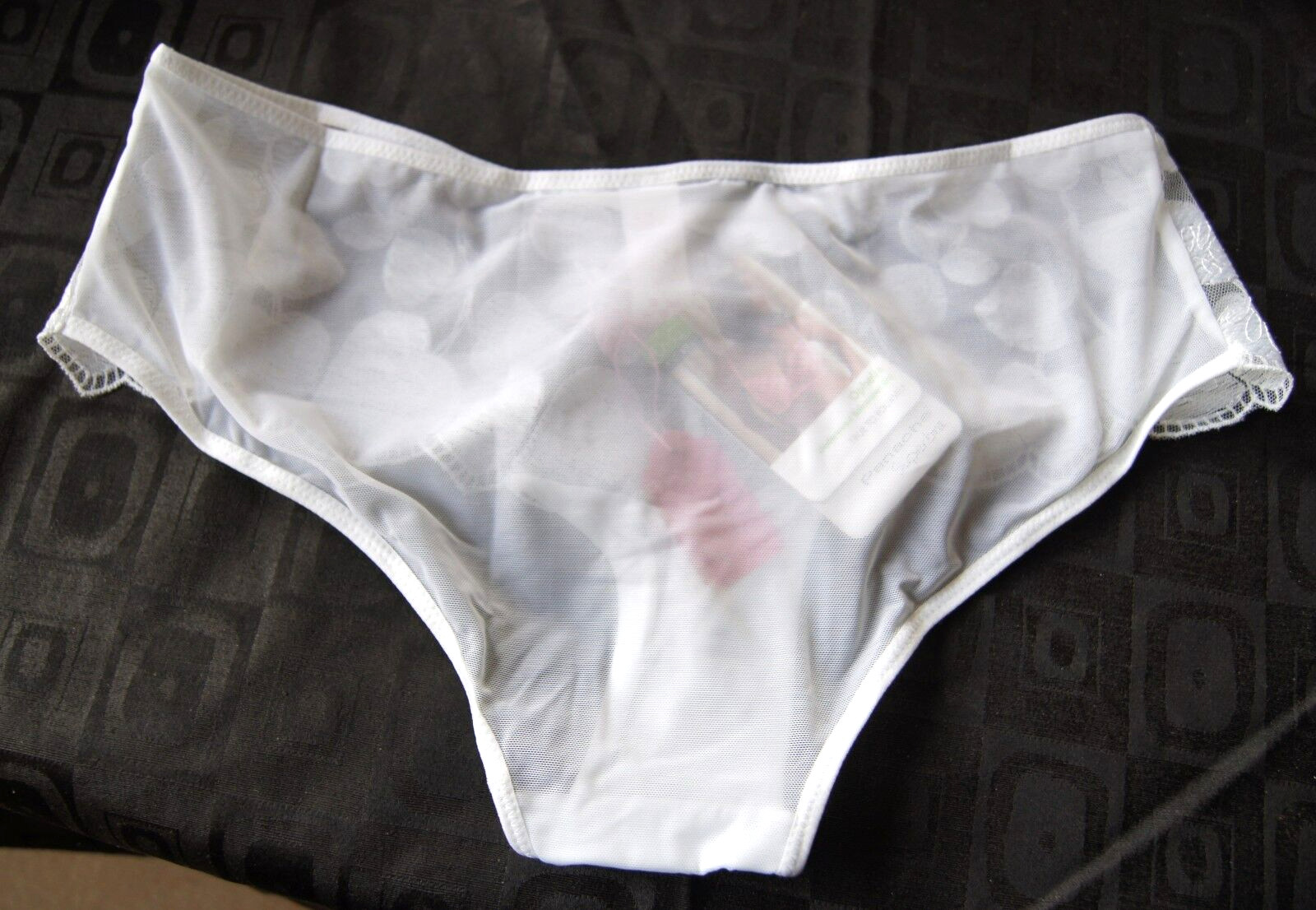 Panache White OPHELIA Sheer Hipster Shorts