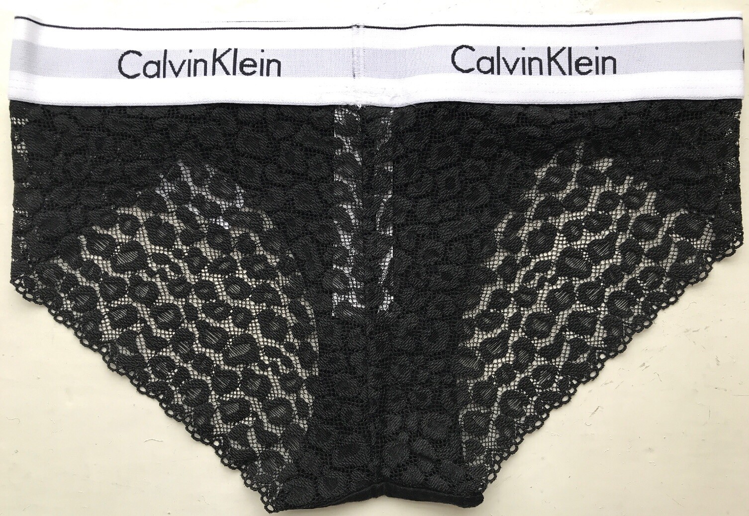 Calvin Klein Women’s Modern Cotton Lace Bikini – Black – XS – QF4584E-001