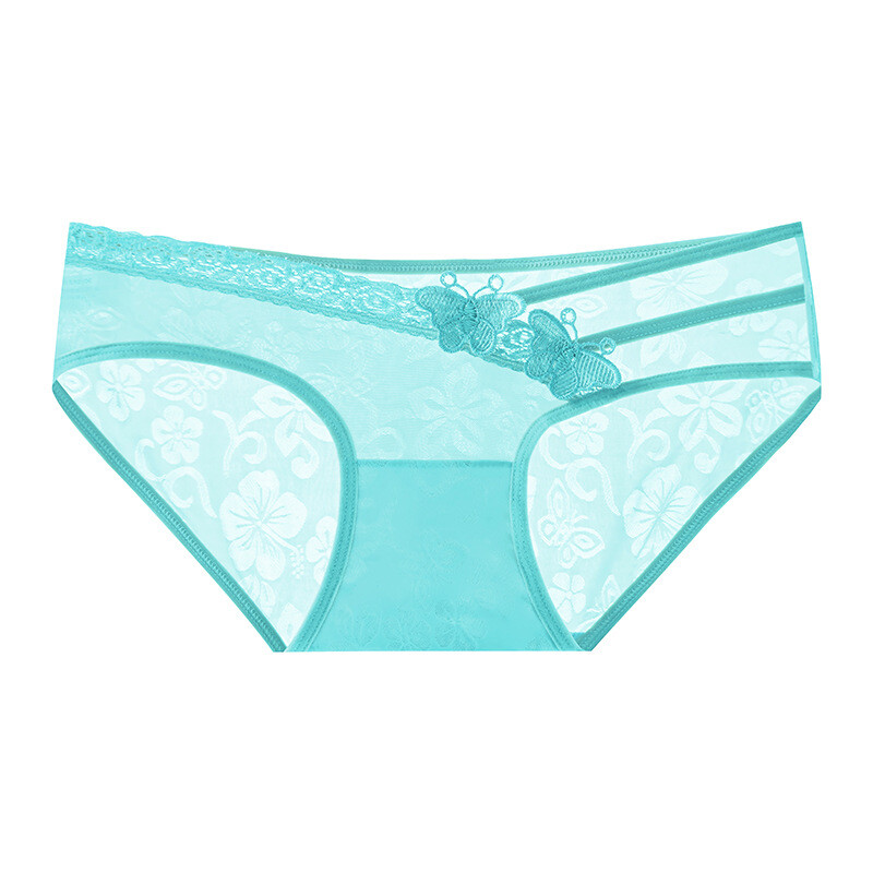 4PCS/LOT Sexy Womens See Through Sheer Panties Briefs Cheeky Underwear Lingeries