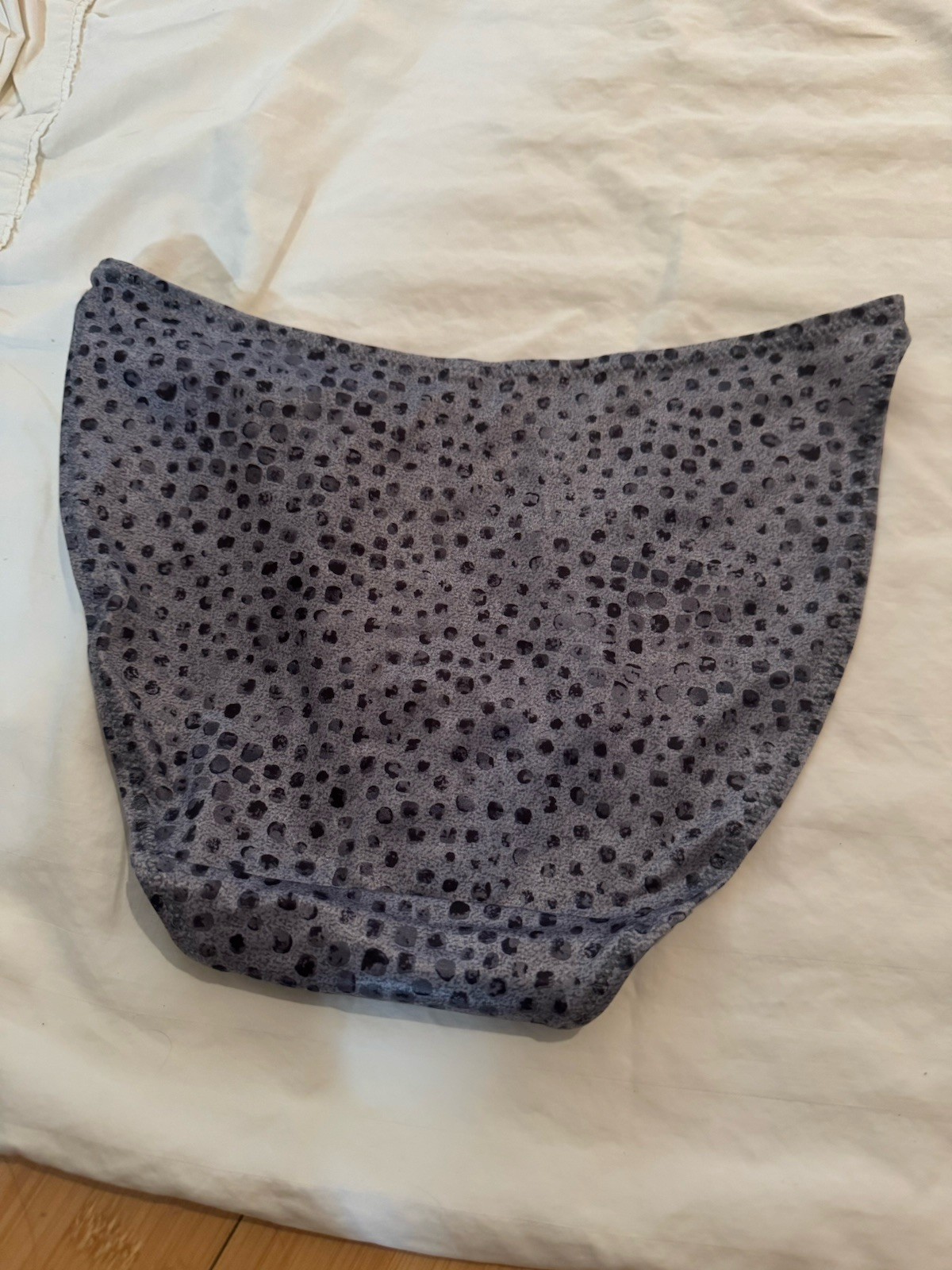 Women’s Panties Vintage, 80’s, String Bikini, 5, Grey print,Polyester/spandex