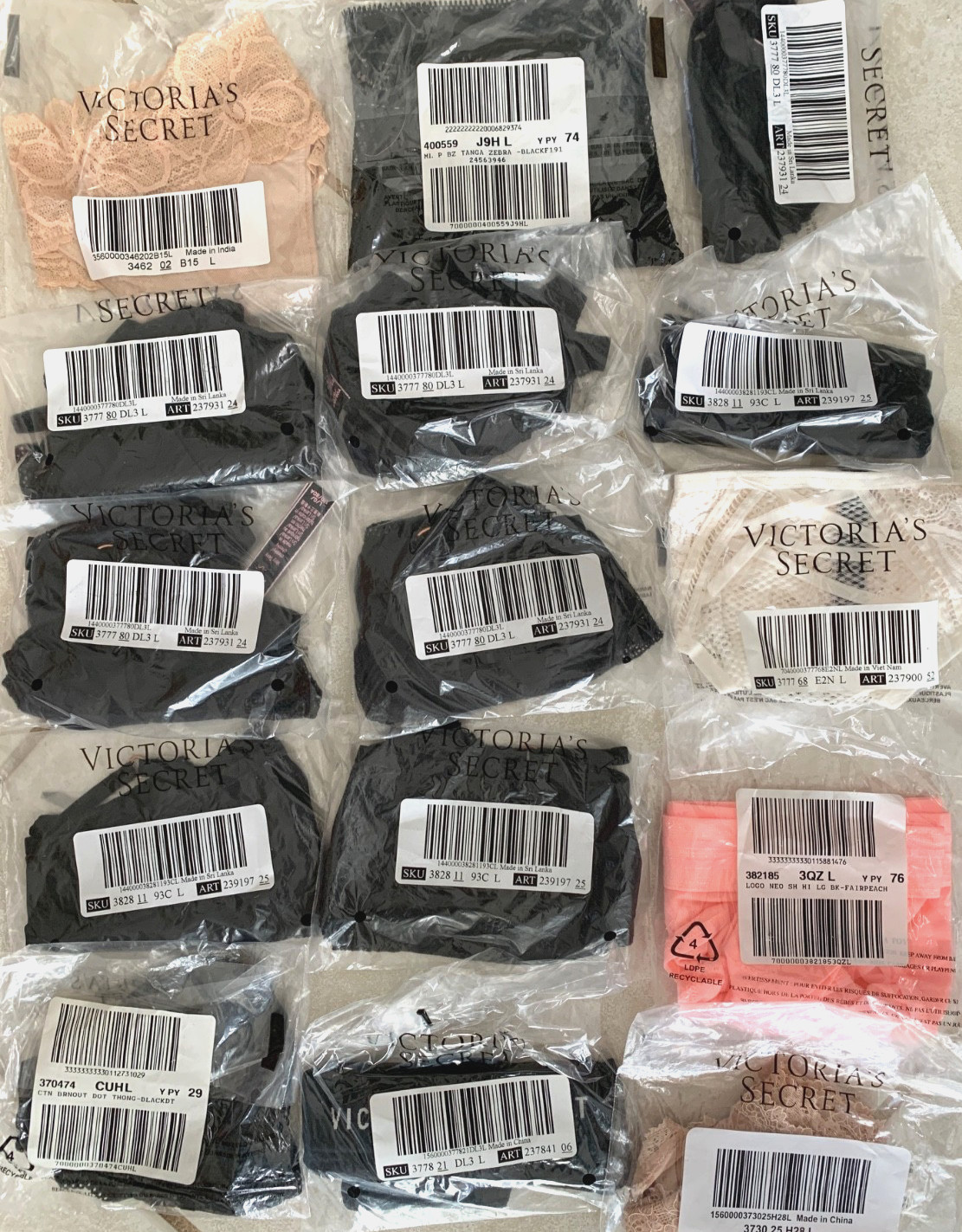 Victoria Secret’s Panty Bundle Wholesale Lot 💕15 Panties🩷 BRAND NEW LARGE L