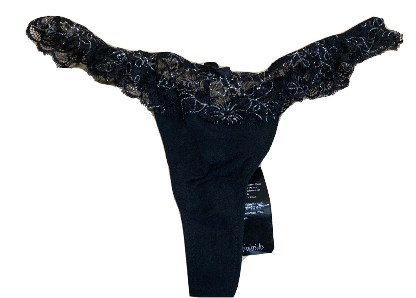 Frederick’s of Hollywood Panty thong panties the black label collection Size S