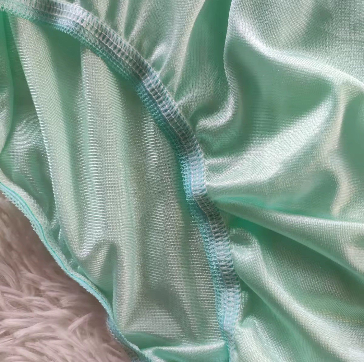 Green bikini nylon briefs women underwear XL waist 30-34 hips 38-44