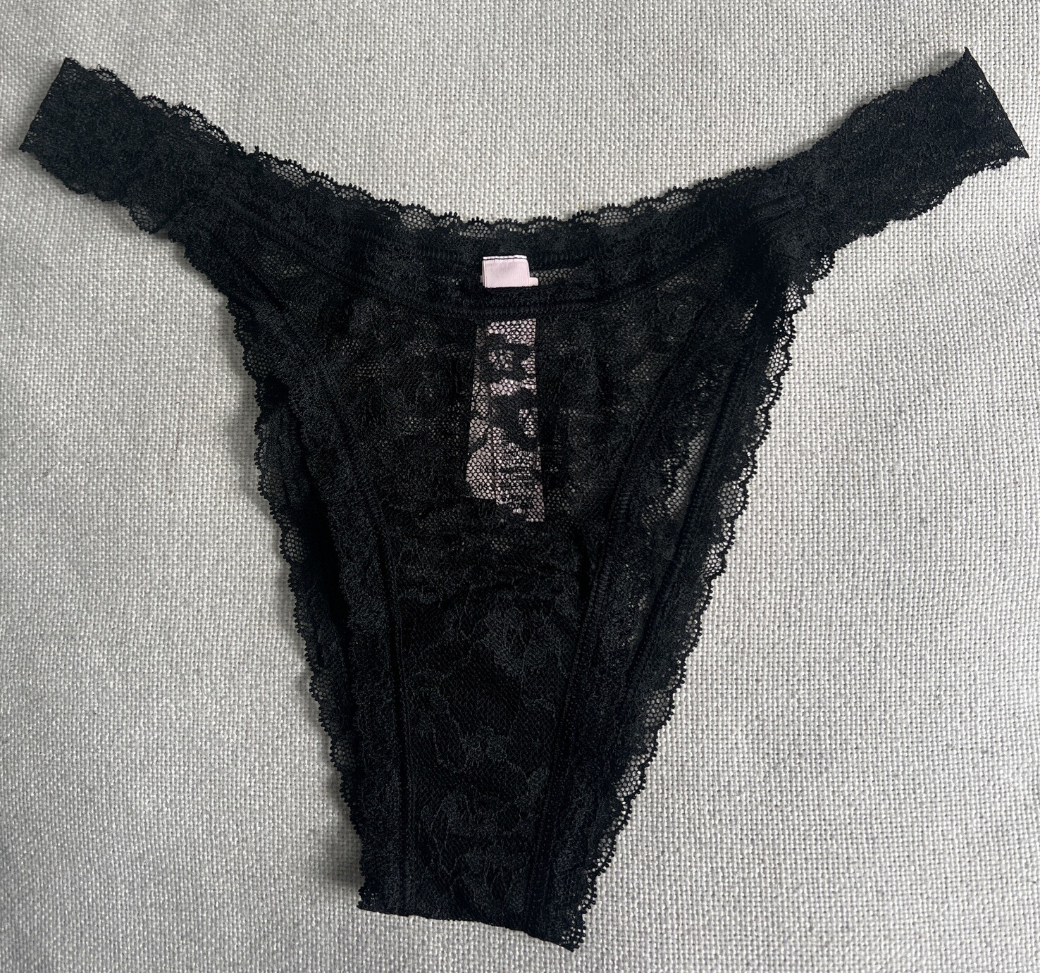 Brand New Victoria’s Secret Lacie High Waisted Brazilian/slip Black Panties (S)