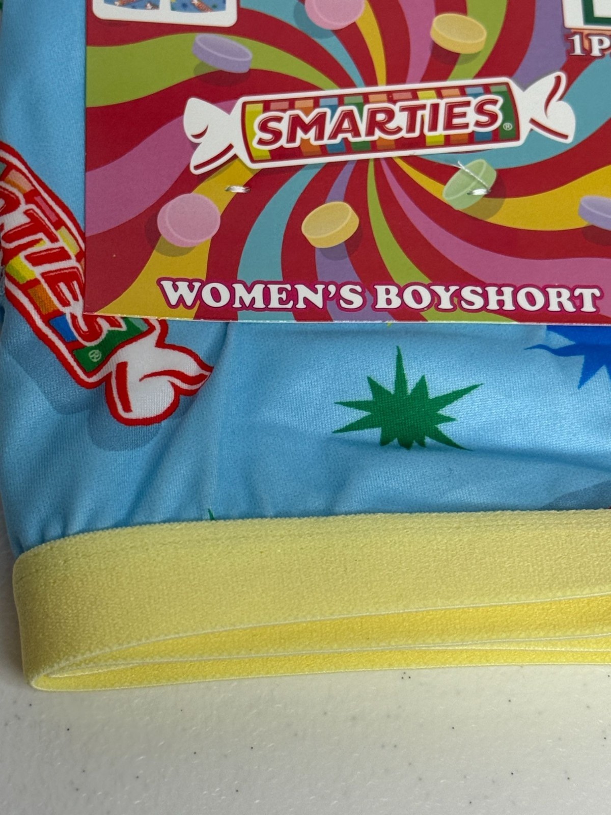 Smarties Women’s Boyshorts Large Candy Print Stretch Lounge Sleep Shorts