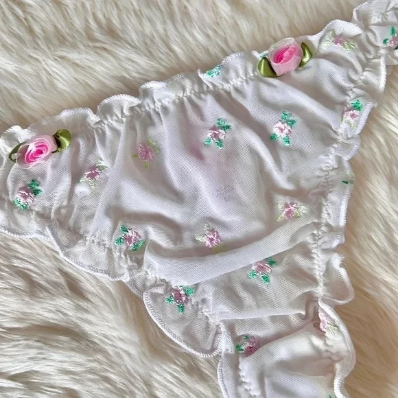 Victoria’s Secret Y2K Mesh Rosette Thong Panty
