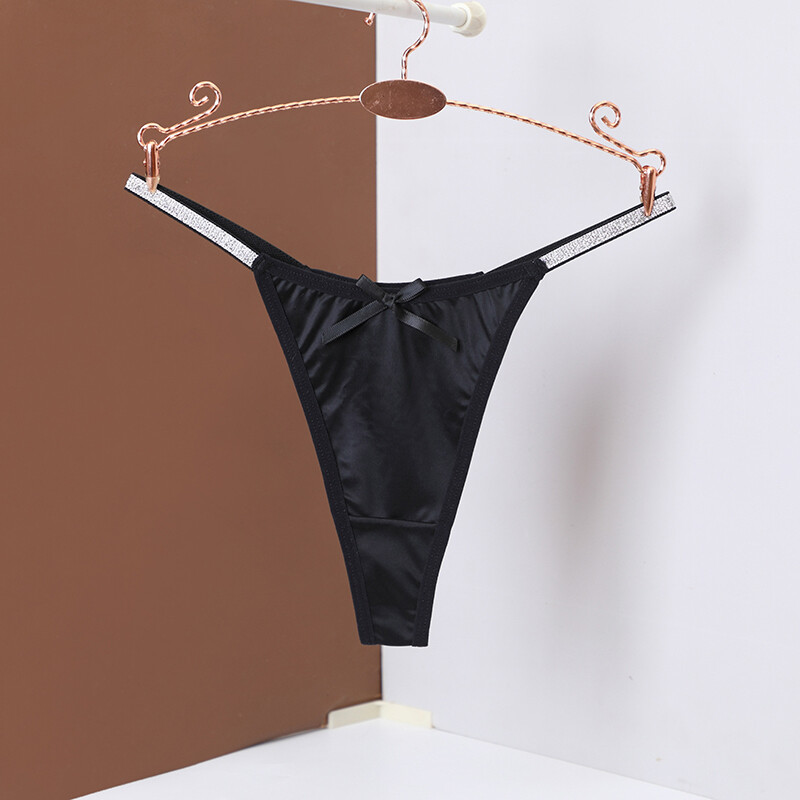 6 Pack Lot Sexy Womens Satin Panties Thongs G string Bikinis Underwear Lingeries