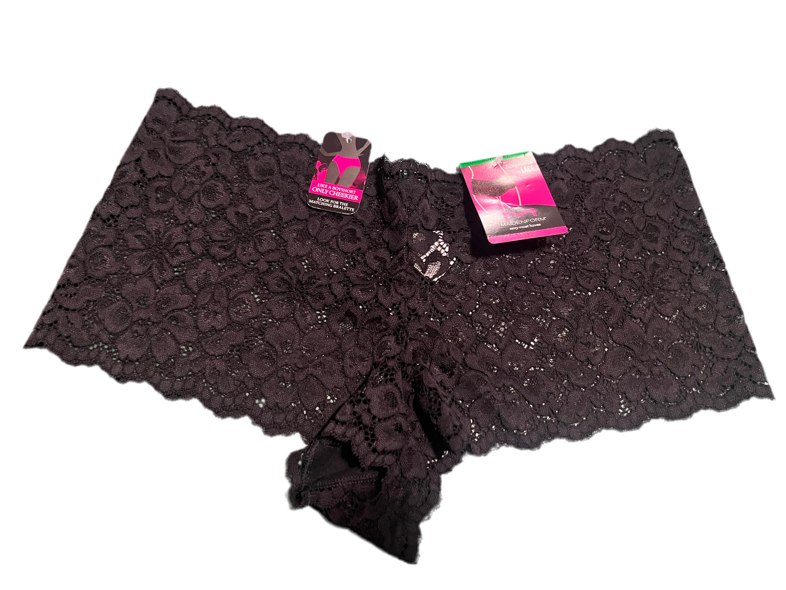 Maidenform Women’s Luxurious Lace Boyshort – L/7