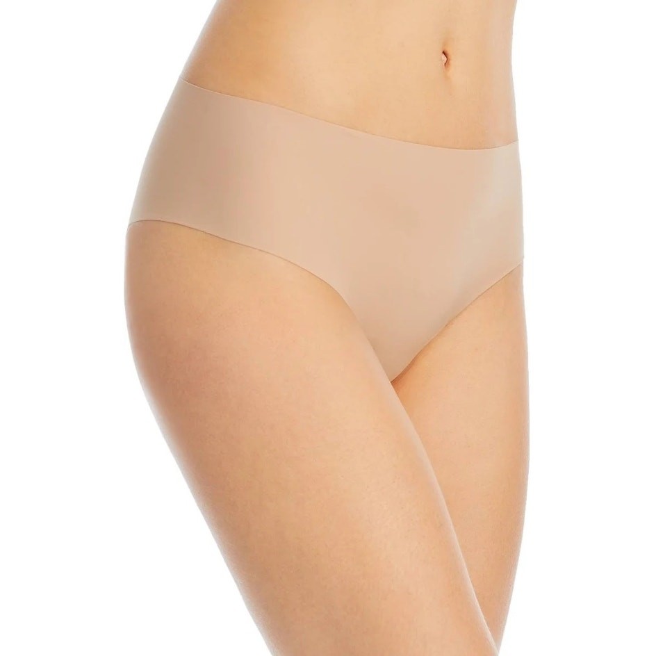 AQUA Intimates Women Chai Beige 3-pc Set Stretch Seamless Hipster Panties Size L