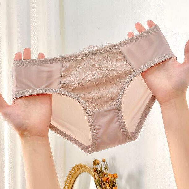 6 Pack Lot Sexy Ladies Womens Panties Briefs Ice Silky Lace Underwear Intimates