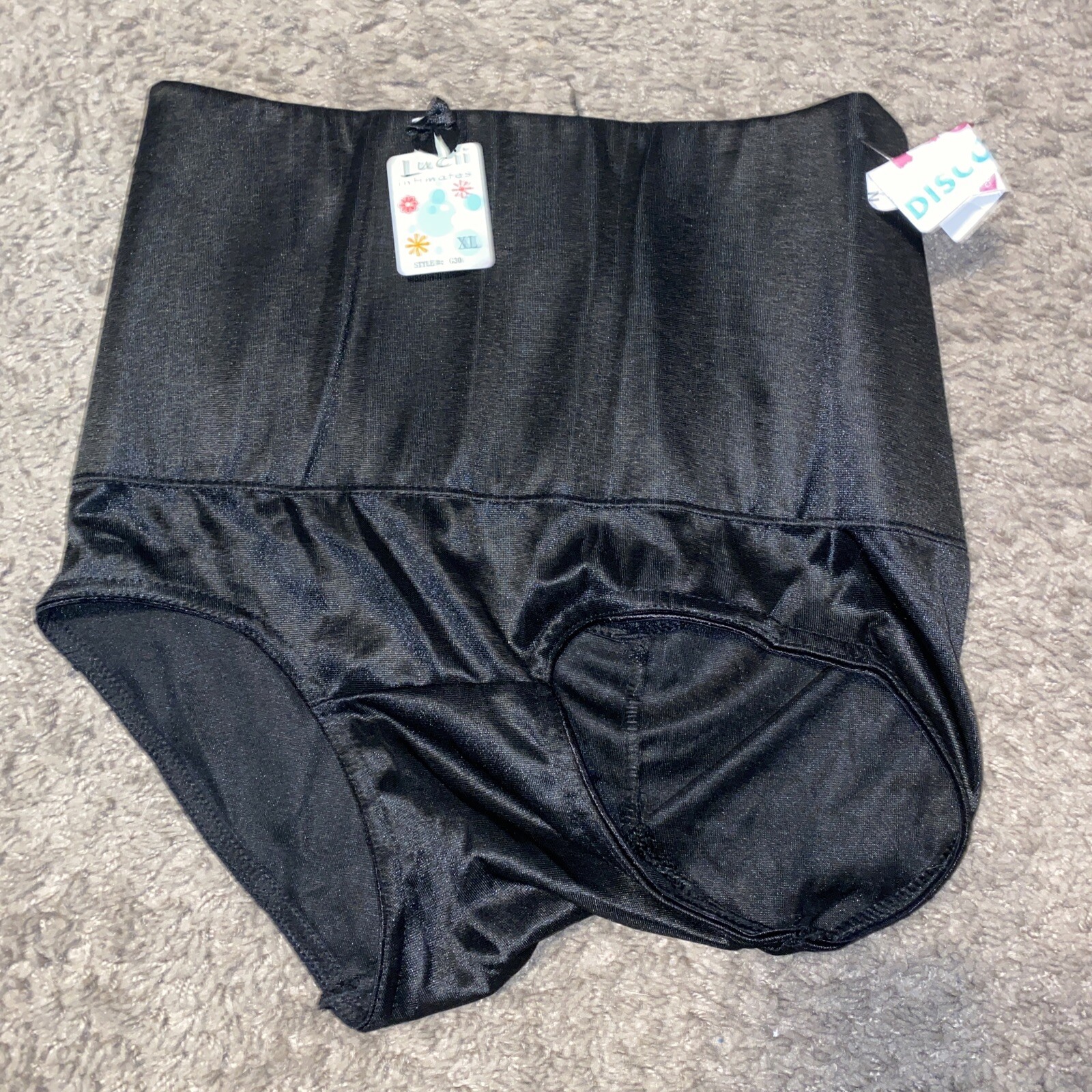 NWT LUCII UNDERWEAR PANTIES Size: XL Black! QUALITY! NNEW!