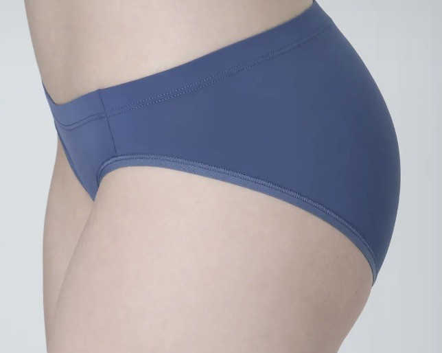 MAIDENFORM Barely There Dungaree Blue Invisible Bikini Panty Womens Sz M 6 L 7