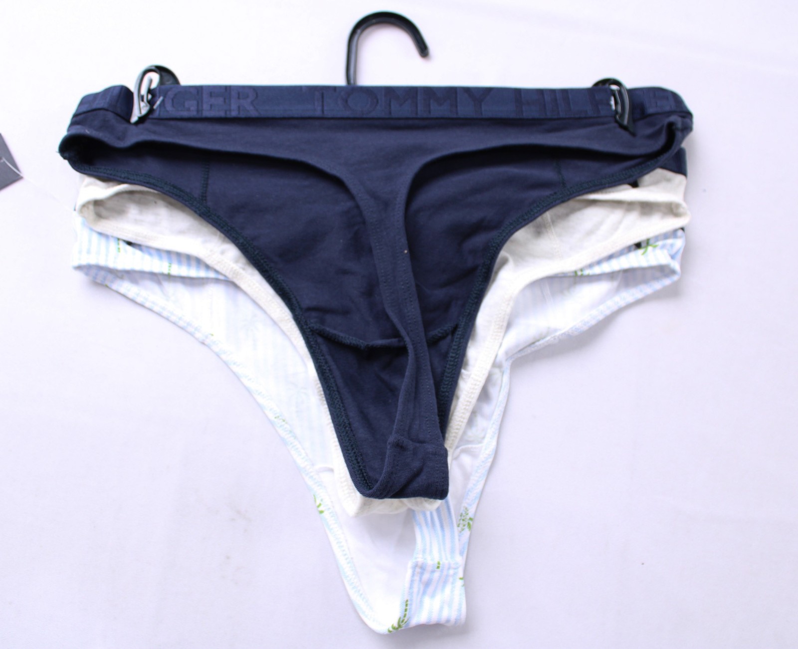 Tommy Hilfiger Women’s Cotton Classic Thongs 3 Pack NN7 Multicolor Medium NWT