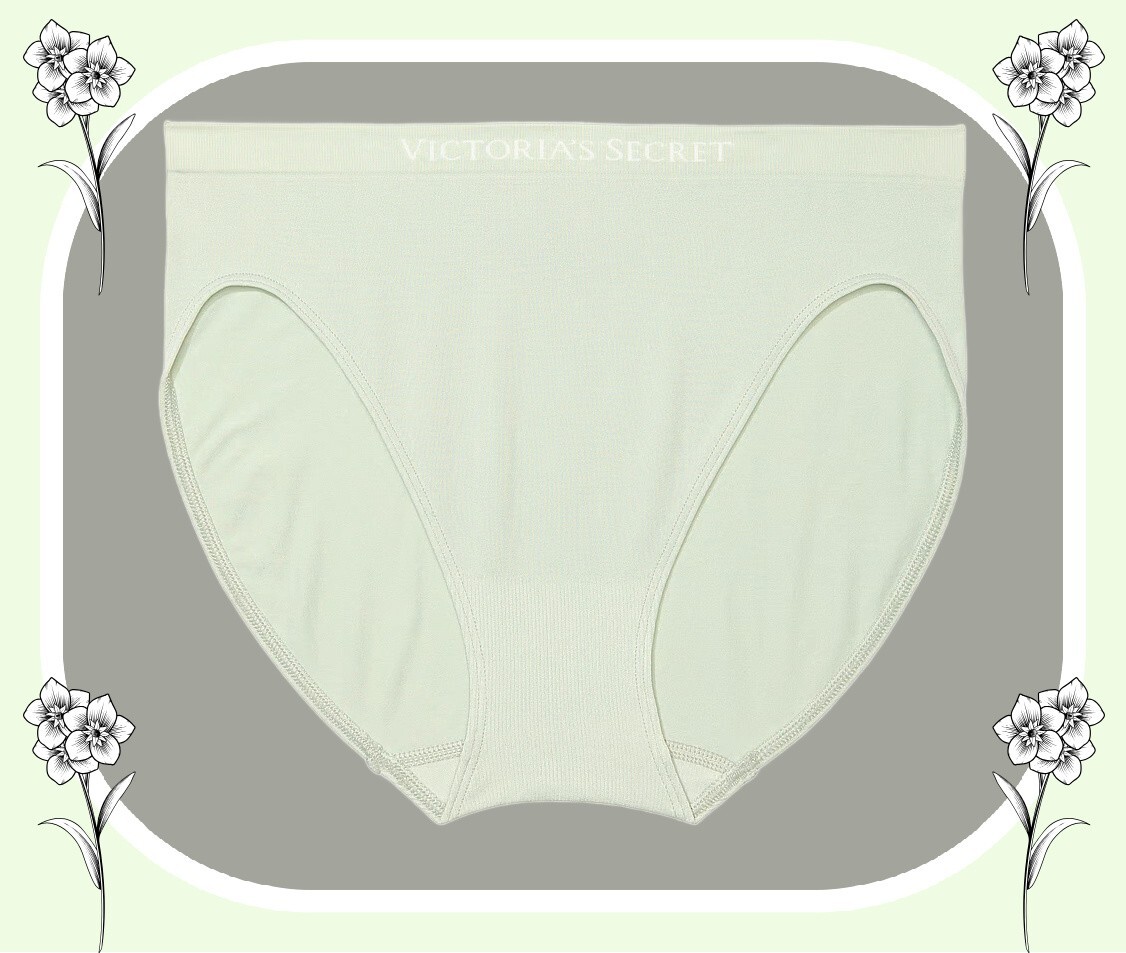 L T Green SEAMLESS NO SHOW FULLCOVER Victorias Secret High-Leg Waist Brief Panty