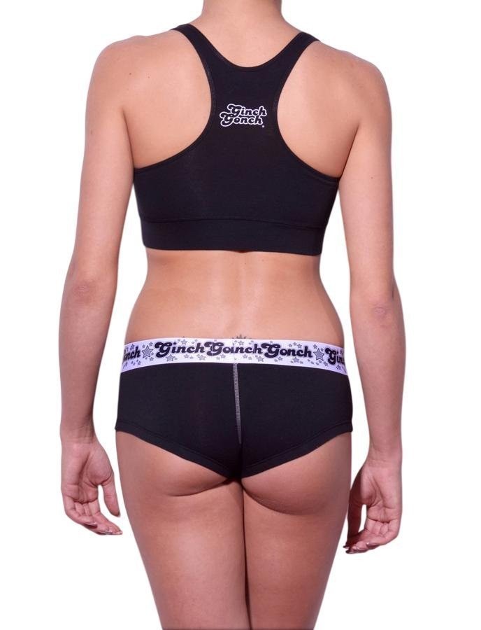 Ginch Gonch Women’s Black Magic Gogo Briefs Cotton Stretch NWT
