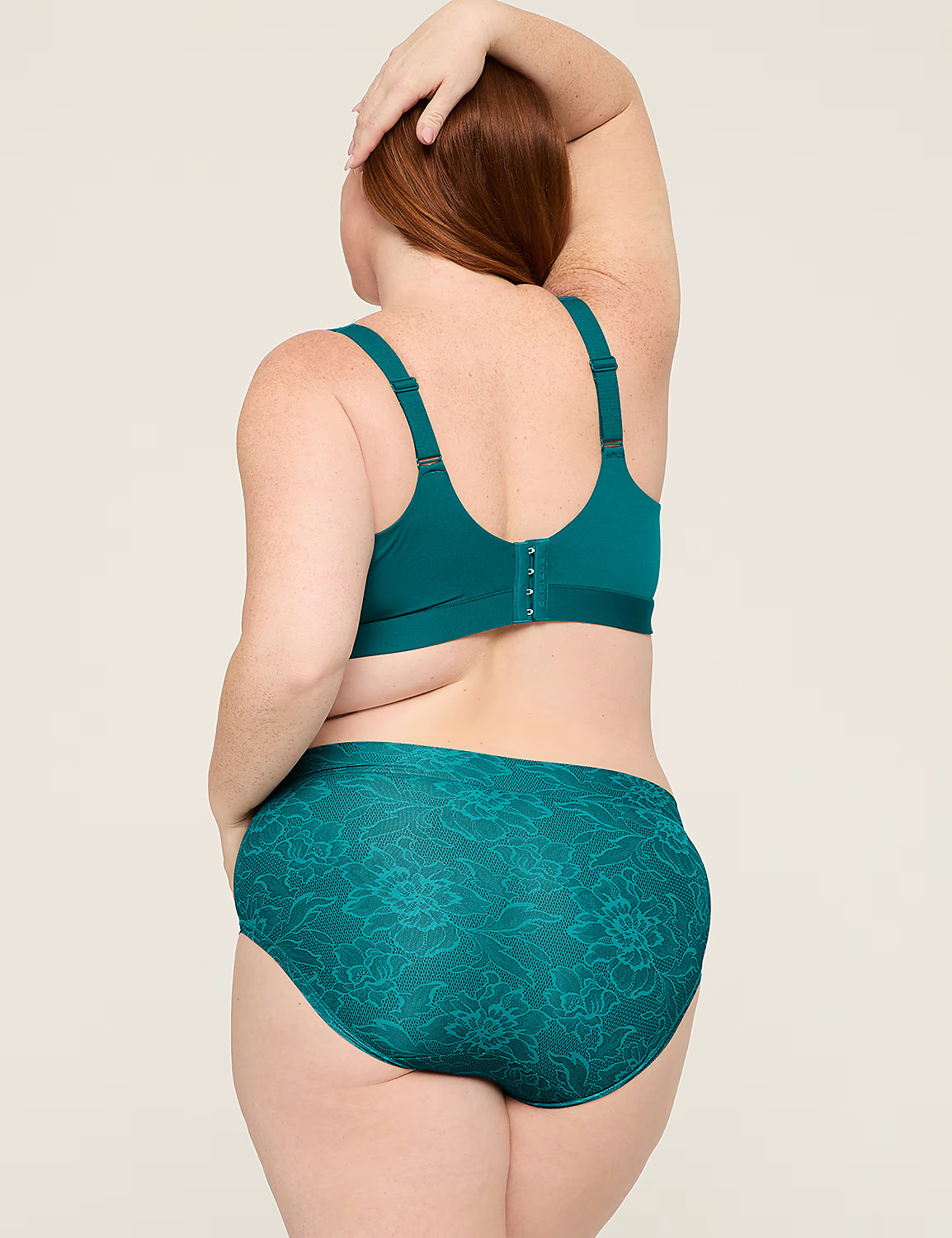 Lane Bryant Cacique Plus 18/20 Comfort Bliss Panty Hipster Lace Harbor Blue