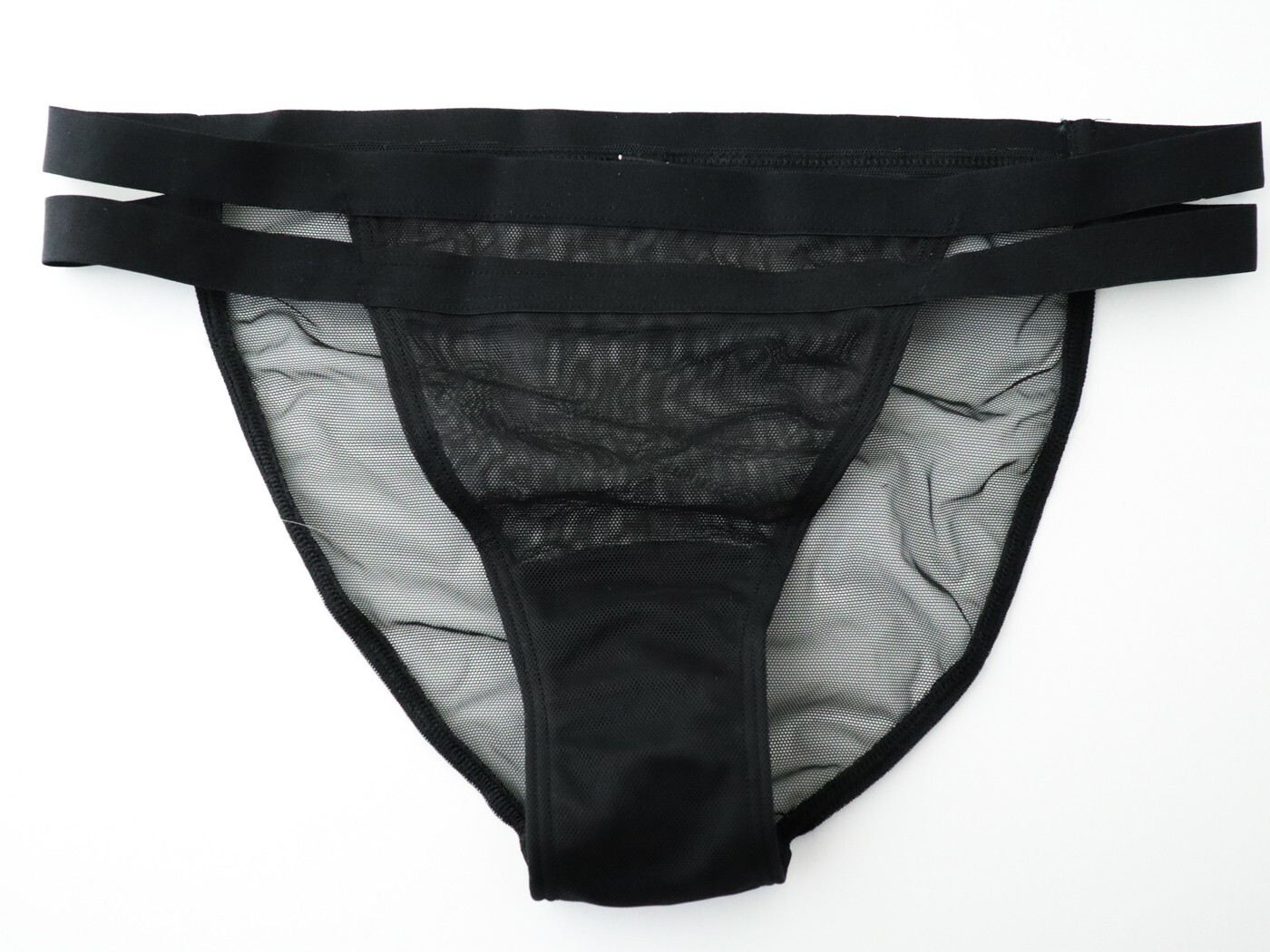 NEW Victoria’s Secret VINTAGE Double Strap Sheer String Bikini Panties MEDIUM
