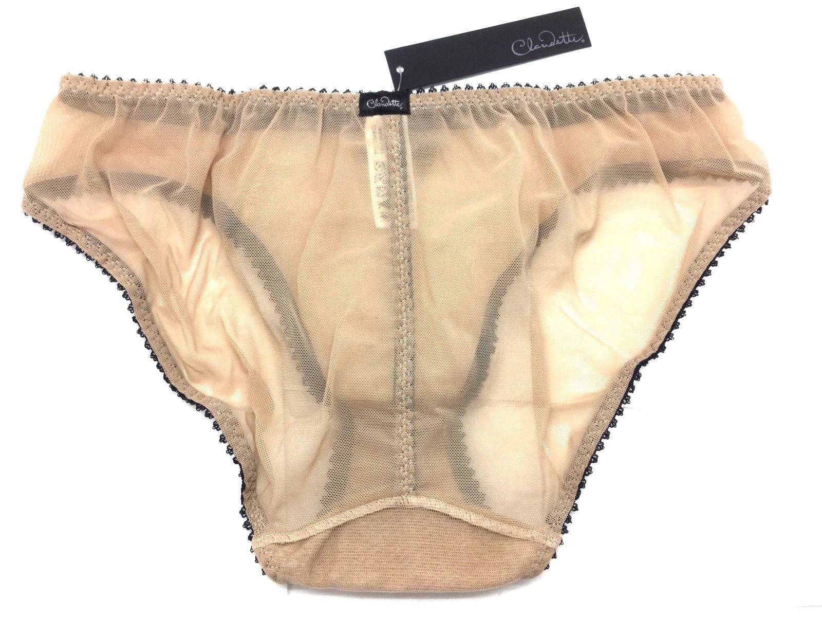 Love Claudette Dessous Mesh Bikini Panty Women’s Sexy Lingerie Navy Sandstone