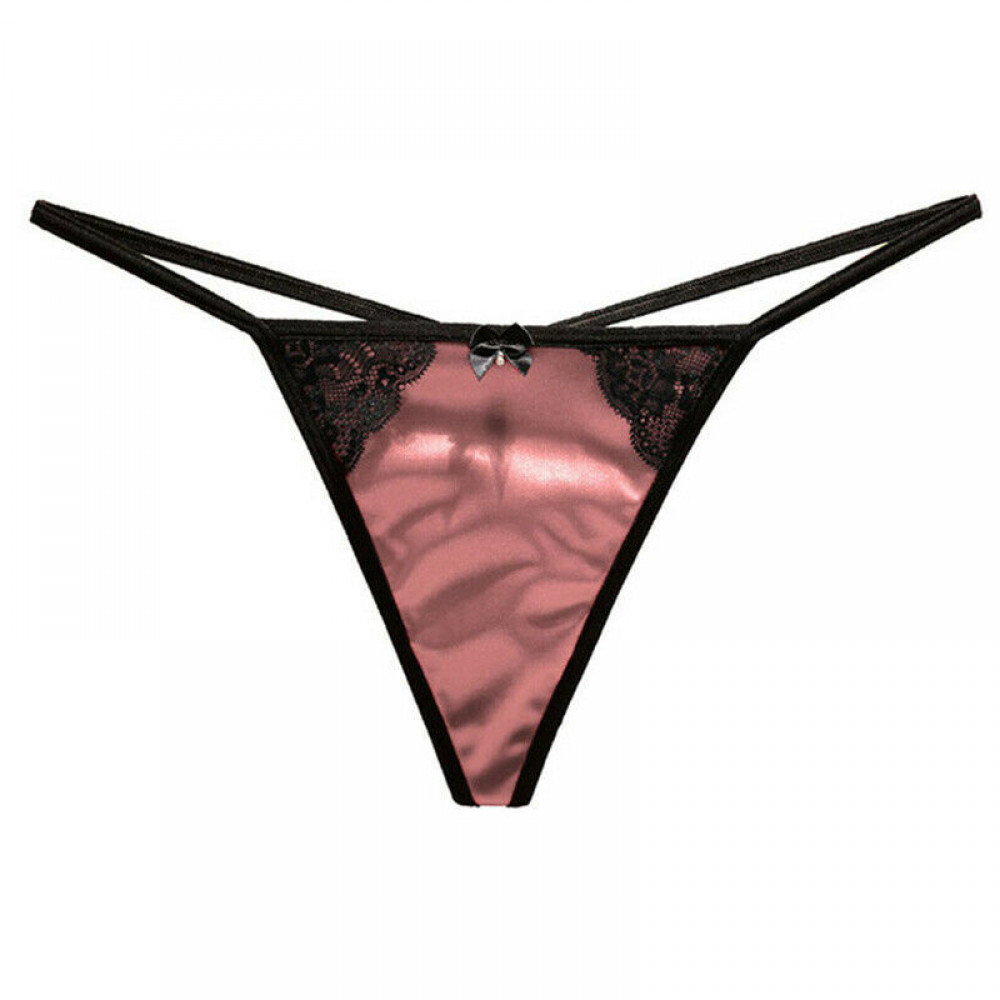 Women Sexy Lingerie Lace Satin Underwear G-string Thongs Panties Knickers Briefs