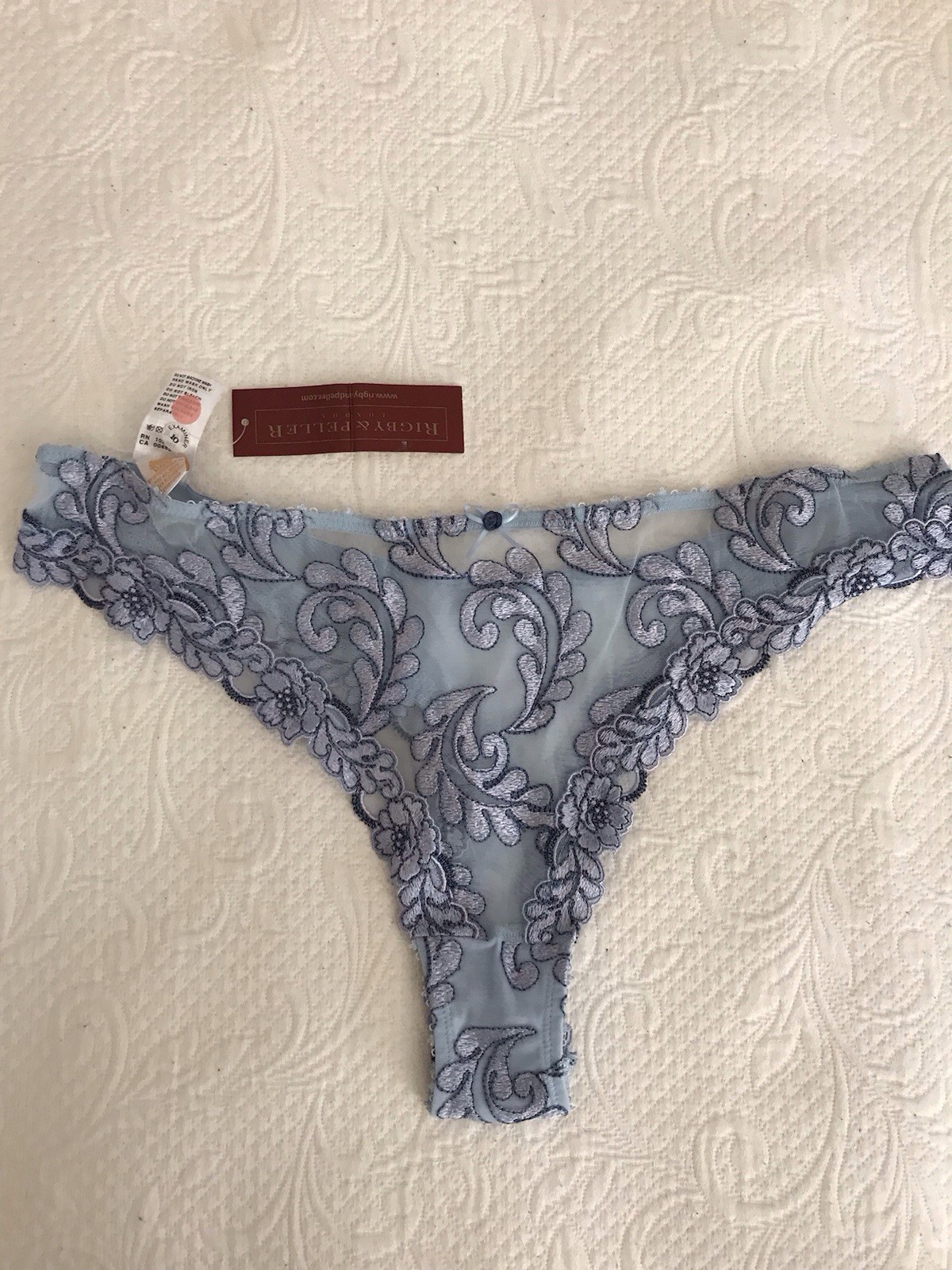Rigby & Peller Panties New With Tags Sz L Blue Cheeky