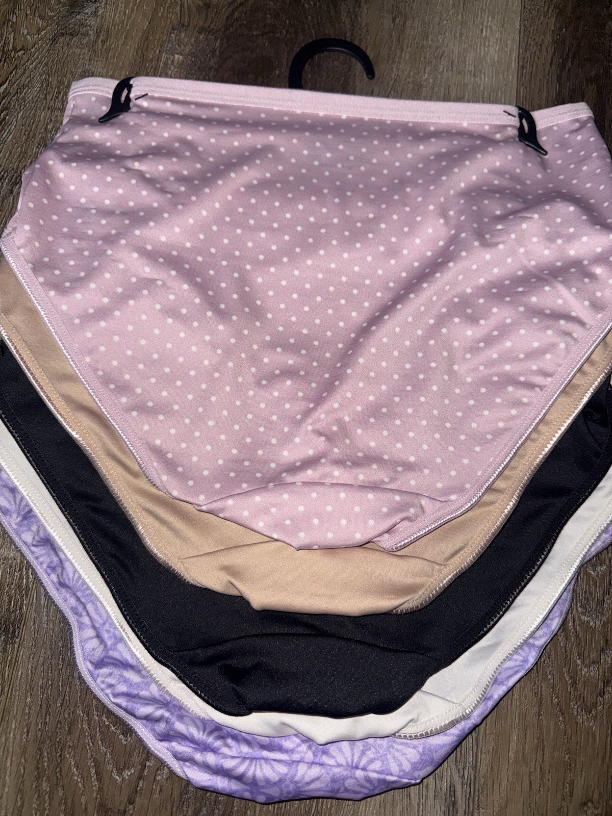 Kathy Ireland Womens Brief Underwear Panties Multicolor 5-Pair Polyester (A), XL