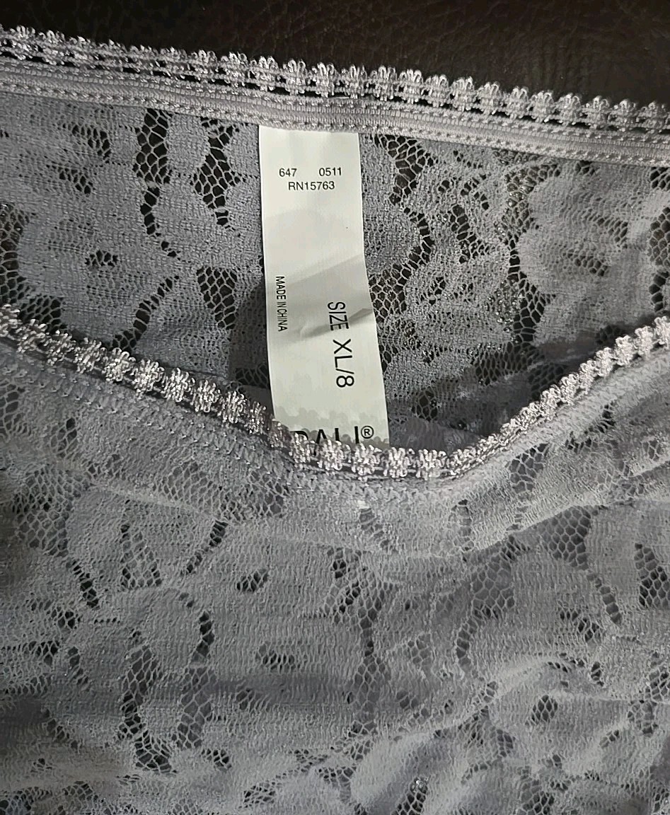 VTG BALI LACE EMBRACE Soft & Beautiful HI-CUT Lavendar V-945 SeXy Panty XL nwt