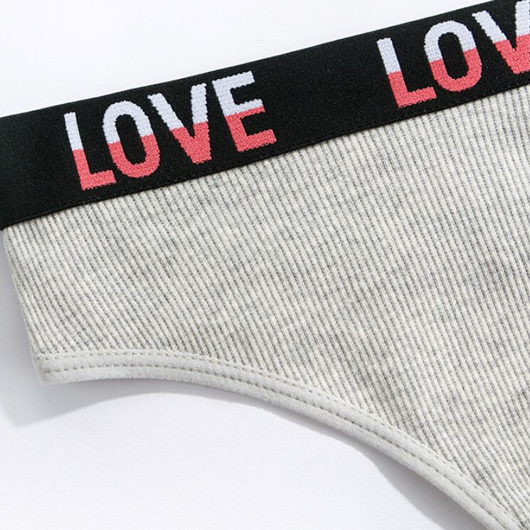 4 Packs Lot Sexy Womens Ribbed Cotton Panties G string Thong Underwear Lingeries