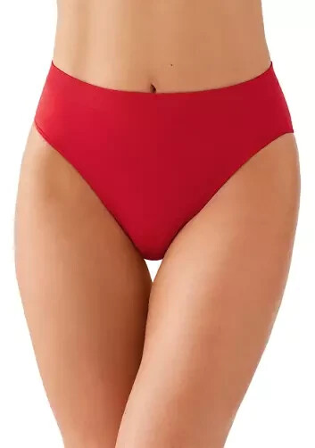 WACOAL 834175 EQUESTRIAN RED ~ B-SMOOTH HI-CUT BRIEF PANTIES ~ SIZE XXL 2X