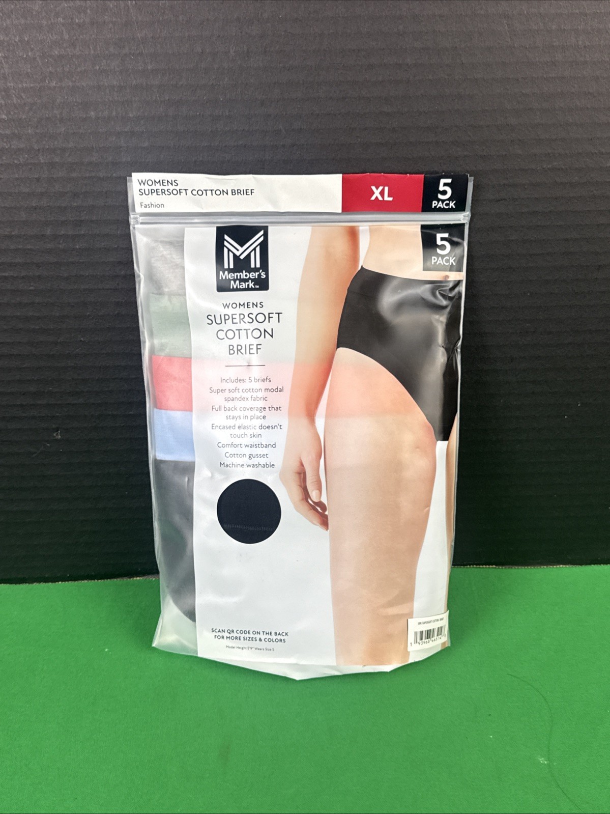 Member’s Mark Women’s 5-Pack Supersoft Brief Size XL Brights