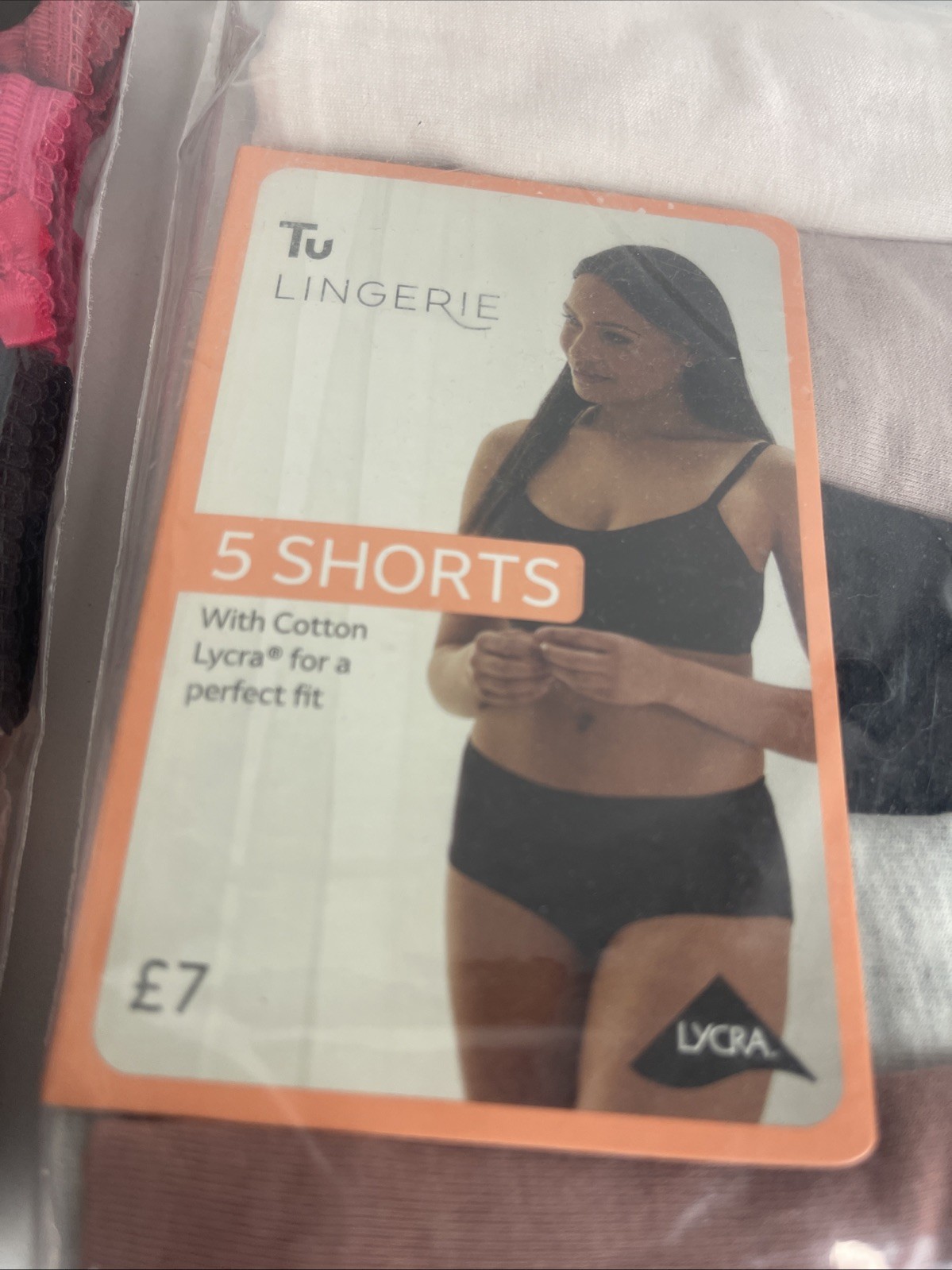 Size 10 M&S Ladies 5 Pack Cotton Lycra High Rise Midi Knickers Underwear T4002