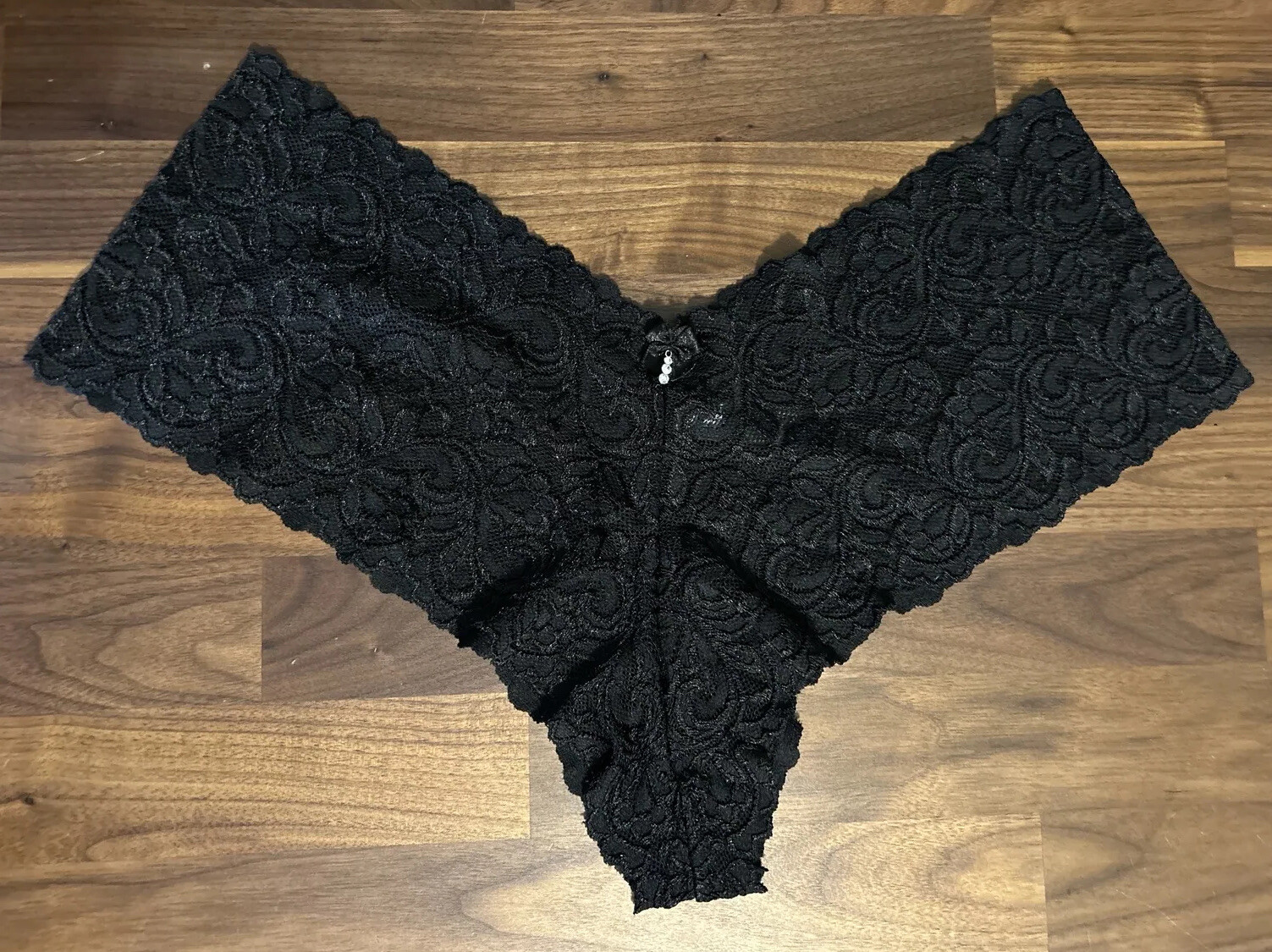 Smart and Sexy Lace Boyshort Panties Boy Short Cheekie Boyleg Black New Sz 9