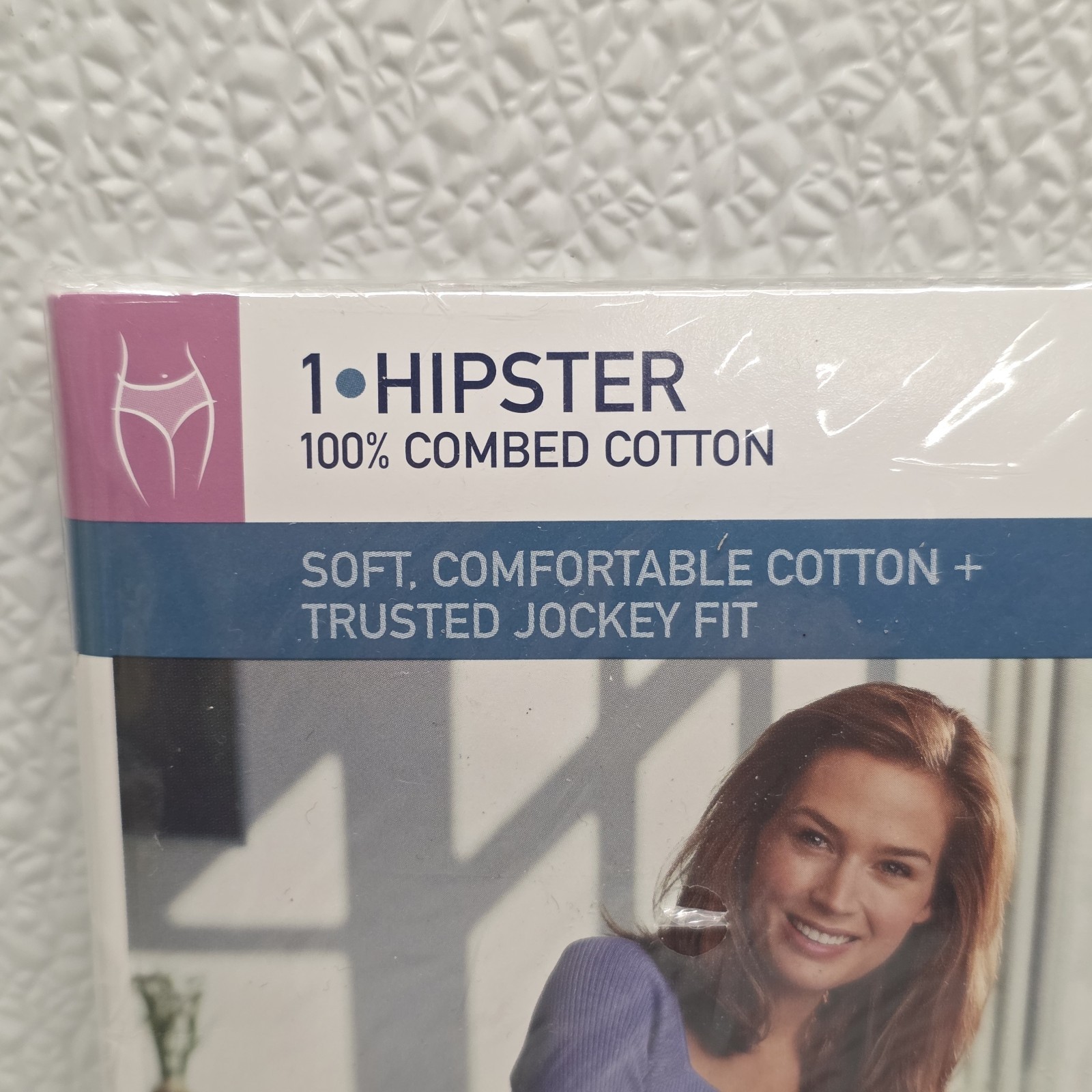 Vintage 2003 NEW In Package Jockey Soft Cotton White Hipster Panty Size 7