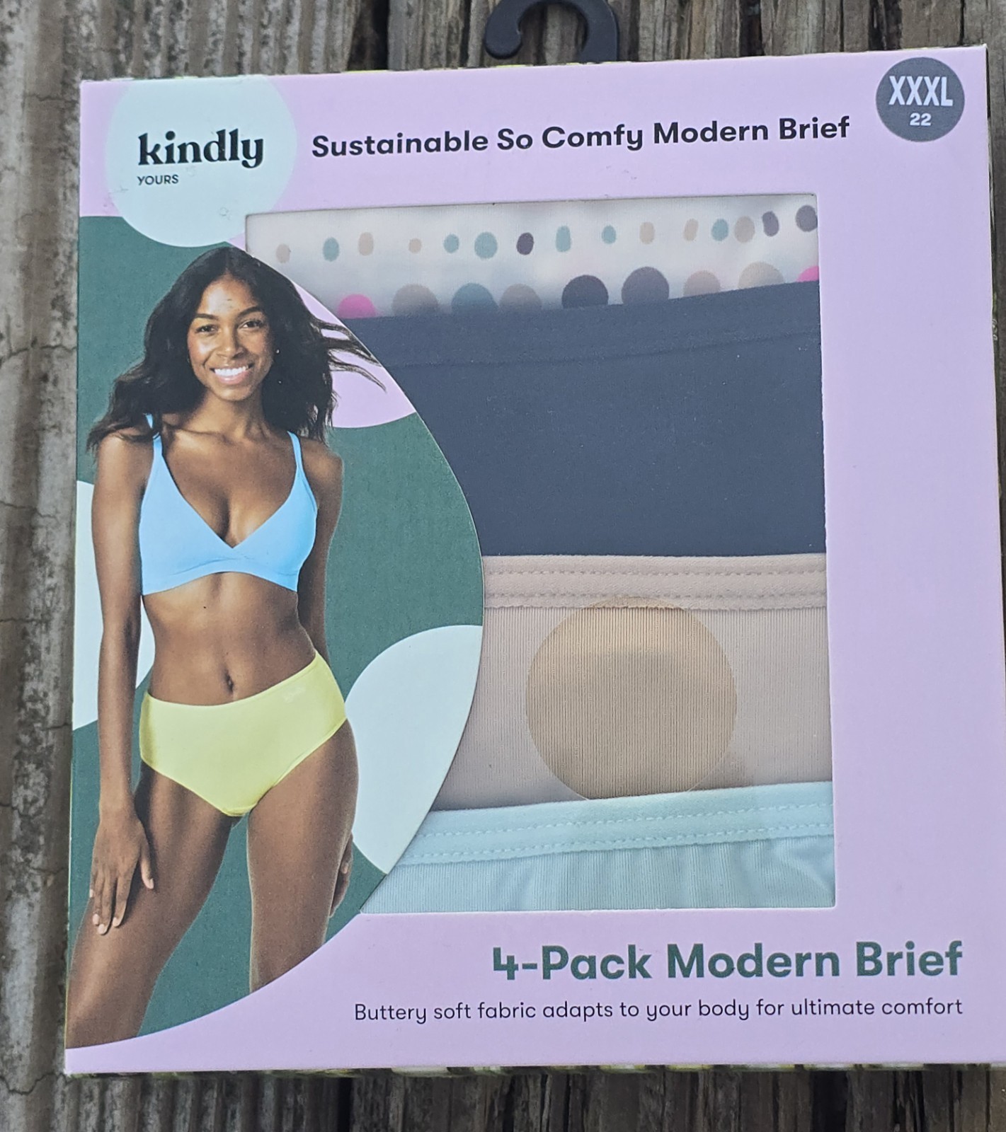 Kindly Yours 4PK Modern Briefs Sustainable So Comfy Buttery Soft Size XXXL 22