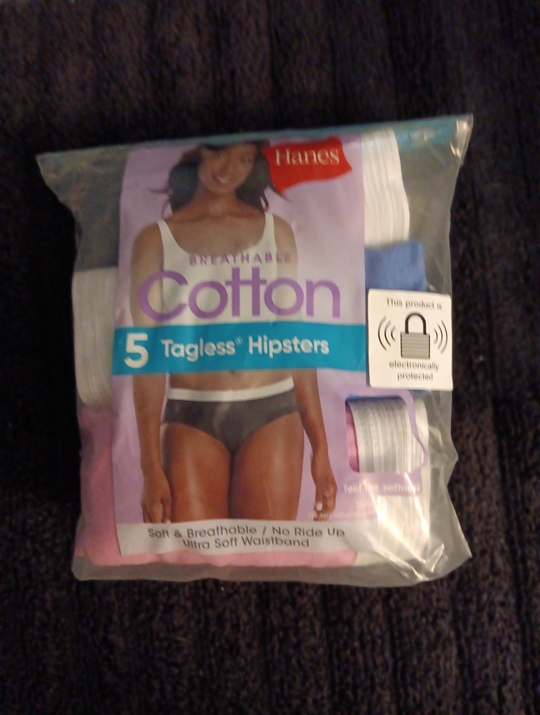 Hanes Women Breathab Cotton 5 Tagless Hipsters 5/S (J53)