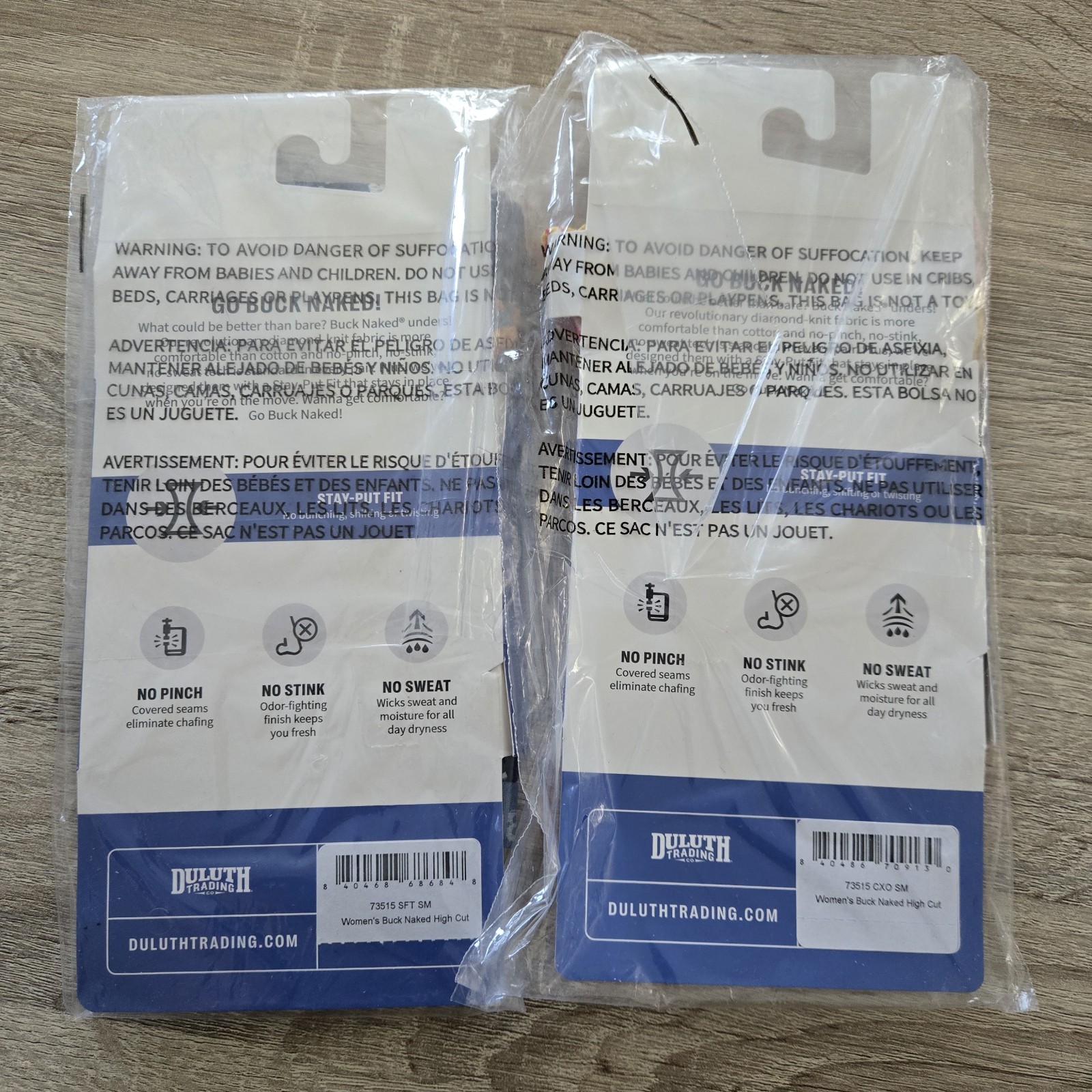 Duluth Trading Co Women’s Sz Small Buck Naked High Cut Briefs. Lot Of 2