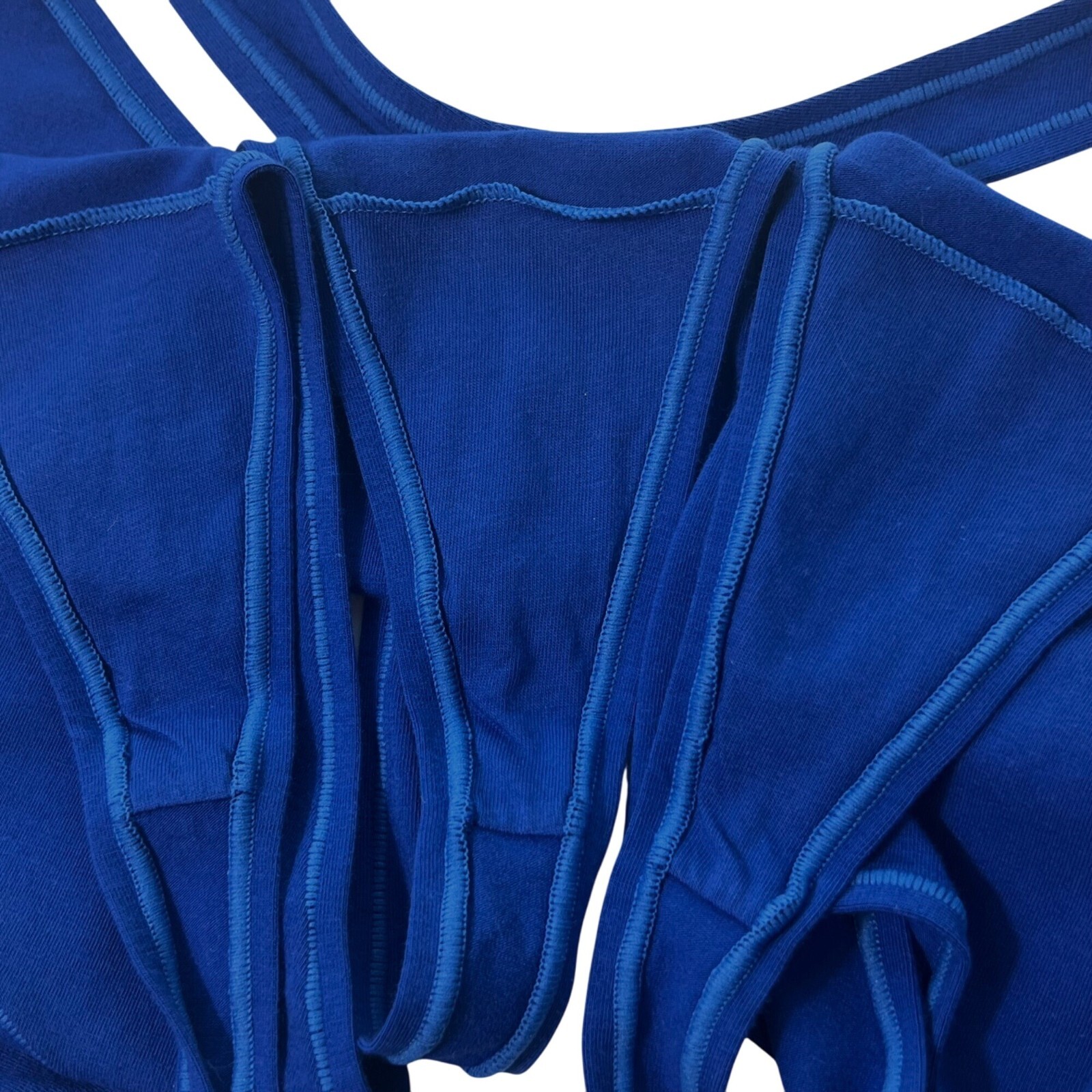 SKIMS Cotton Jersey Micro Dipped Thong Lot of 3 Cobalt 4X