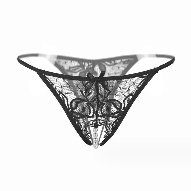 1 Pack Womens Sexy Lace Crotchles Panties Thong G-string See Through Knickers