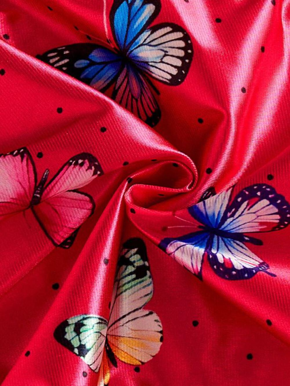 🦋Satin Butterfly Frilly Bikini Briefs Panties silky Knickers 🦋 size 4XL 24