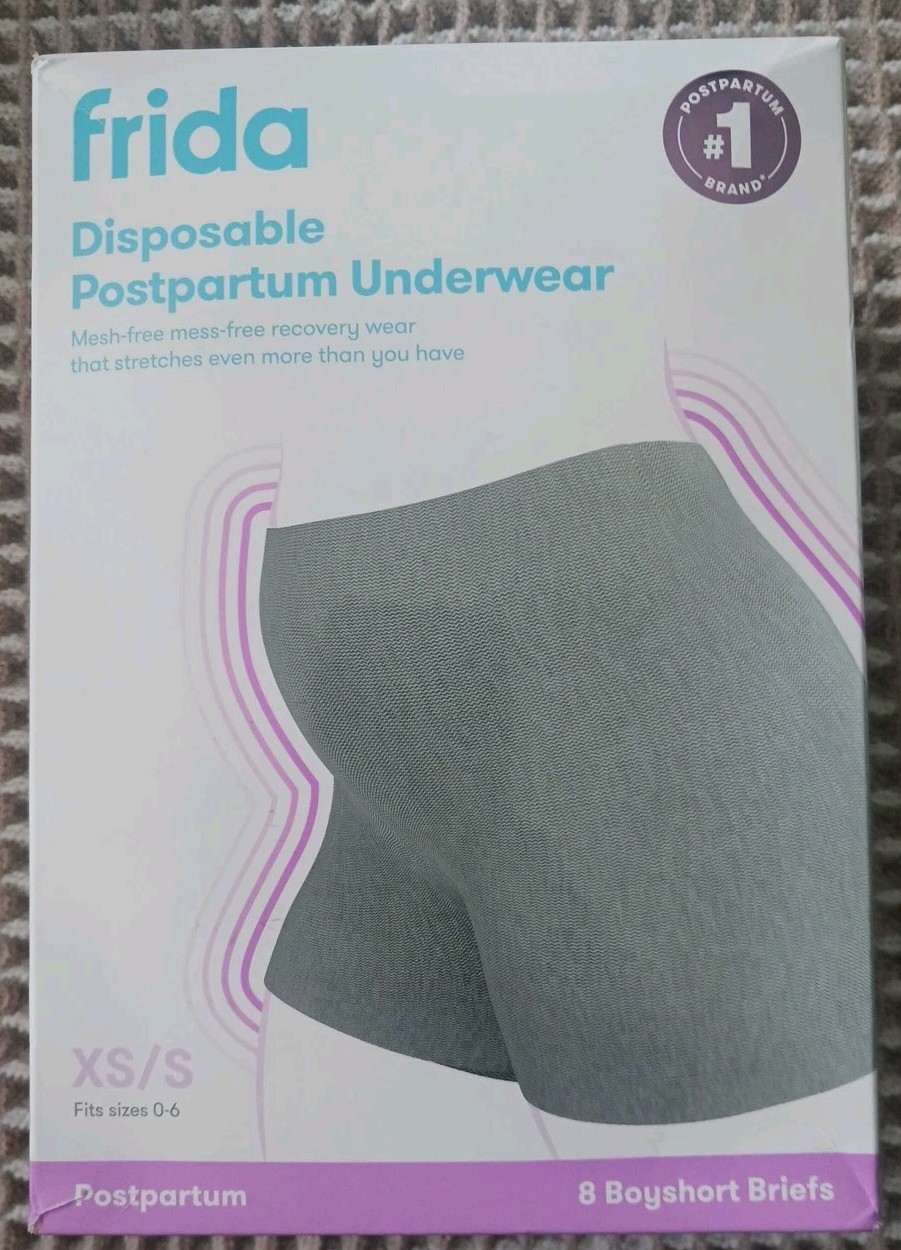 Frida Mom Disposable Postpartum Underwear Boyshort Briefs Size Regular 0-6