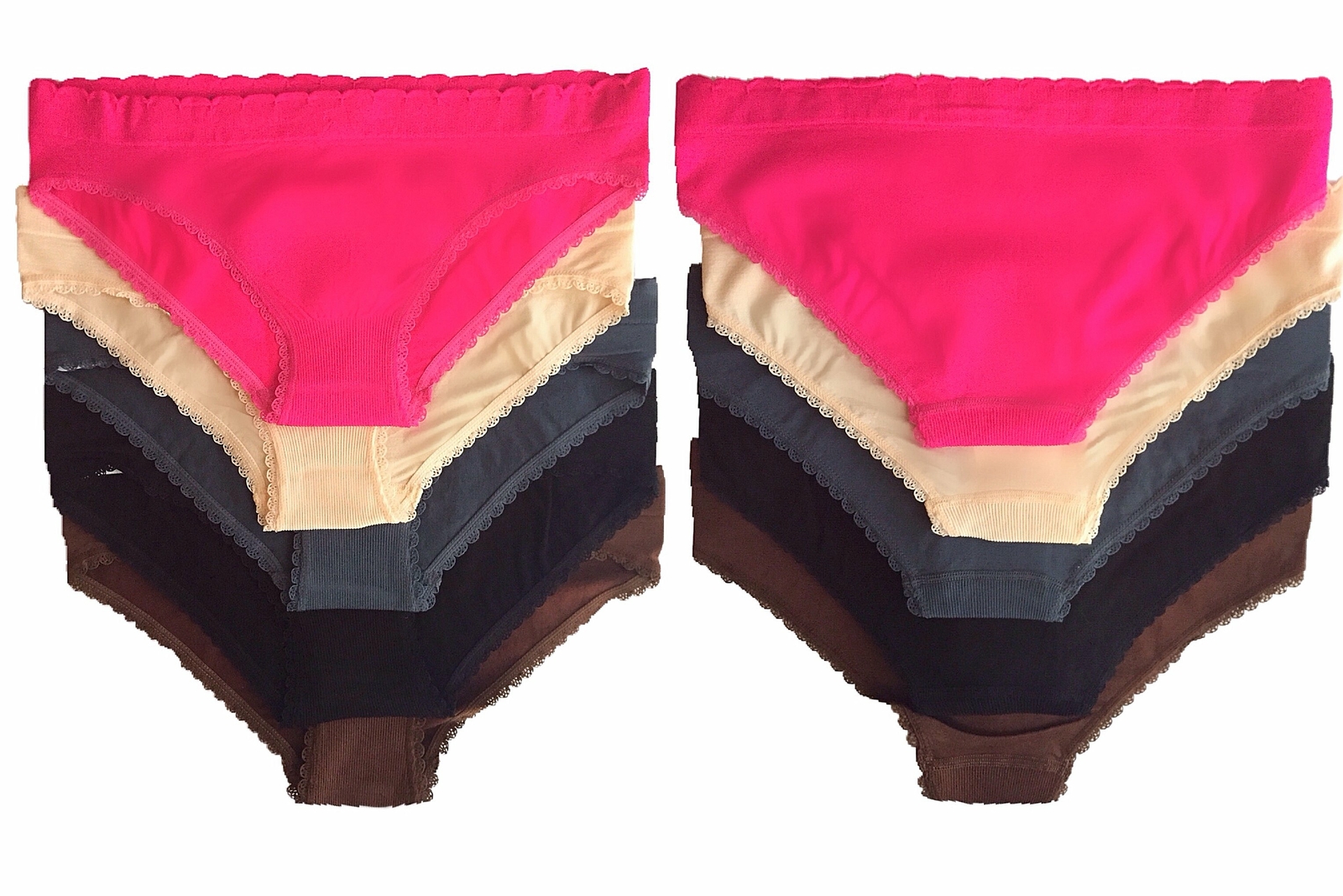 12 Pack One Size Seamless Lace Thongs Boyshorts Shapers Briefs Bikini Panties