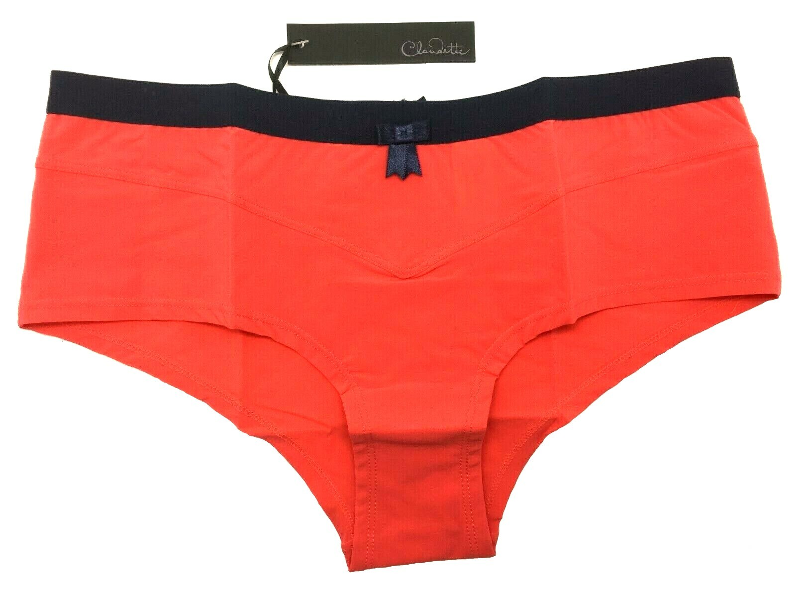 Claudette Sophia Boyleg Bikini Panty Briefs Women Underwear Lingerie Papaya Navy