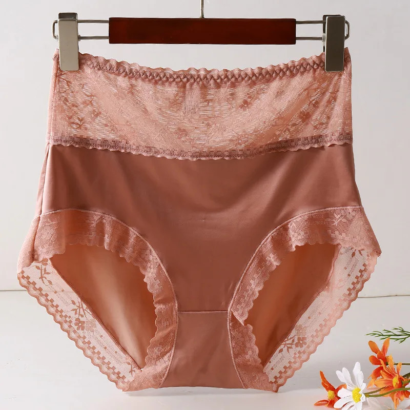 High Waist Panties Plus Size Seamless Soft Stretch Briefs Underwear Comfort