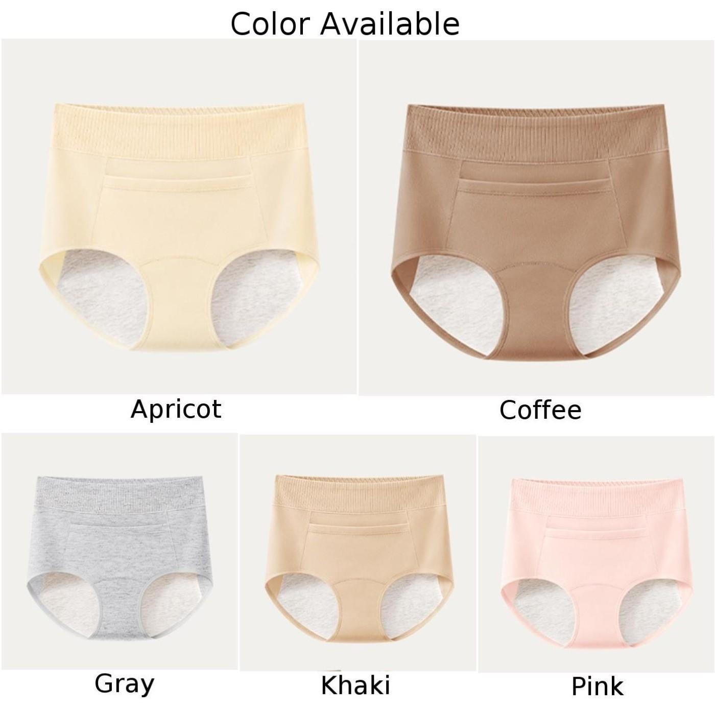 Three Layer Menstrual Wear Cotton High Waist Underwear Multiple Size Options