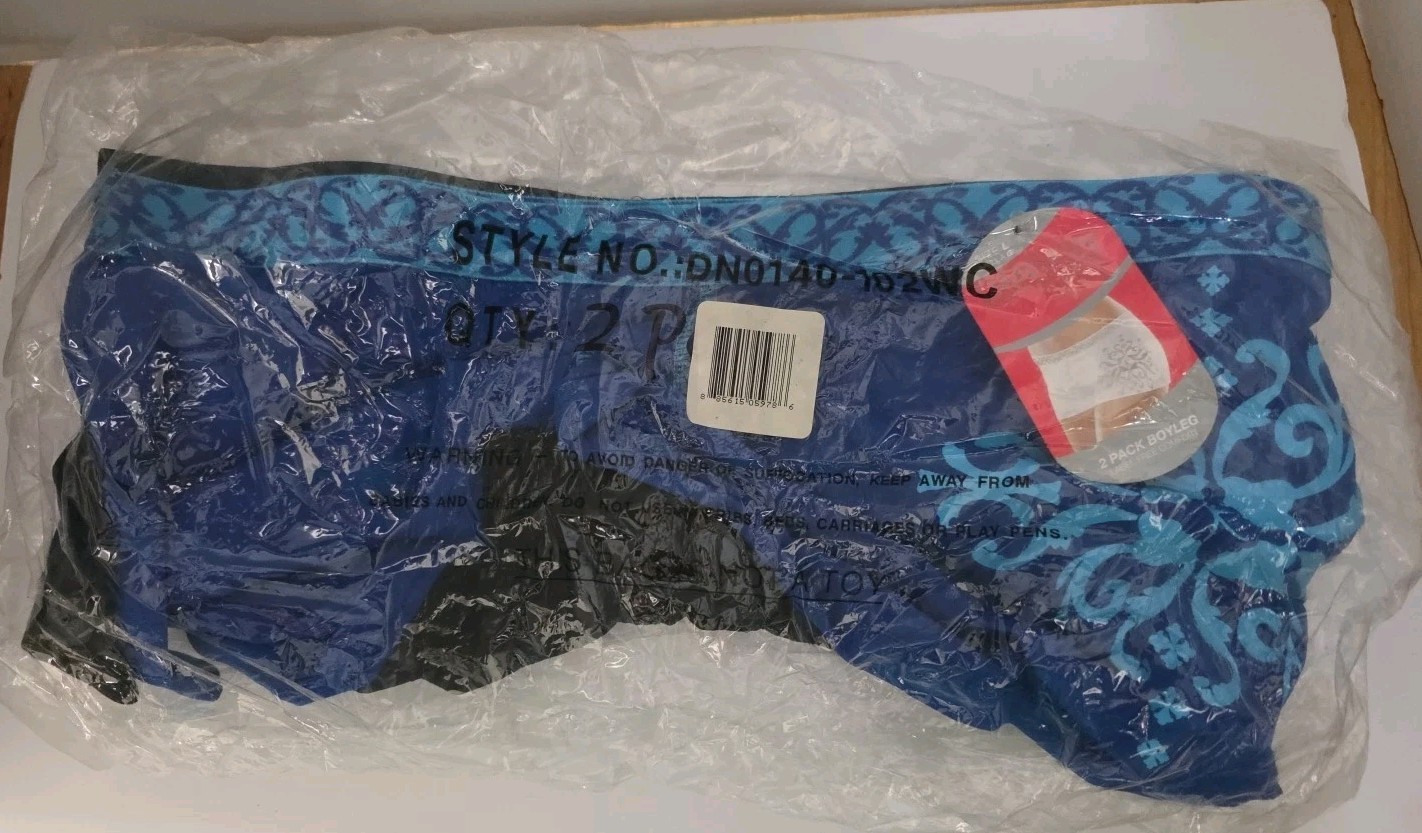 Danskin Now Large 2 Pack Boyleg Underwear Brand New